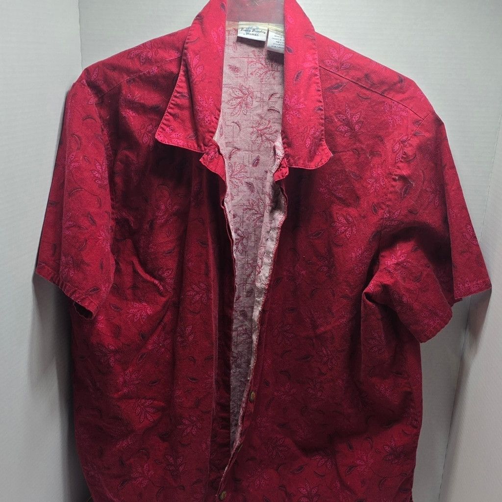 The Unbranded Brand Bobbie Brooks Women's Red Floral Blouse Size 3XL / US 20-22 - 1 Thumbnail