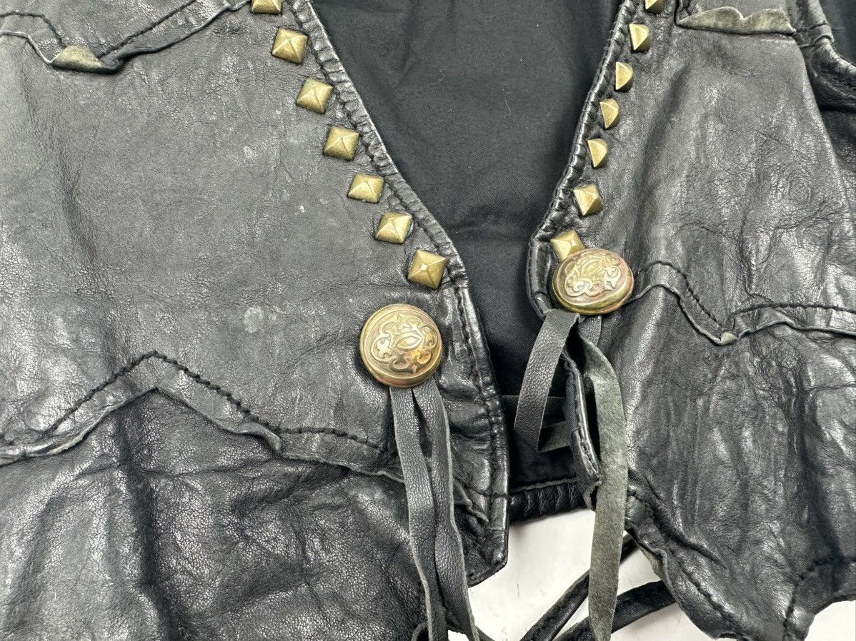 Japanese Brand Leather Vest - TC 47 Size S / US 4 / IT 40 - 8 Thumbnail