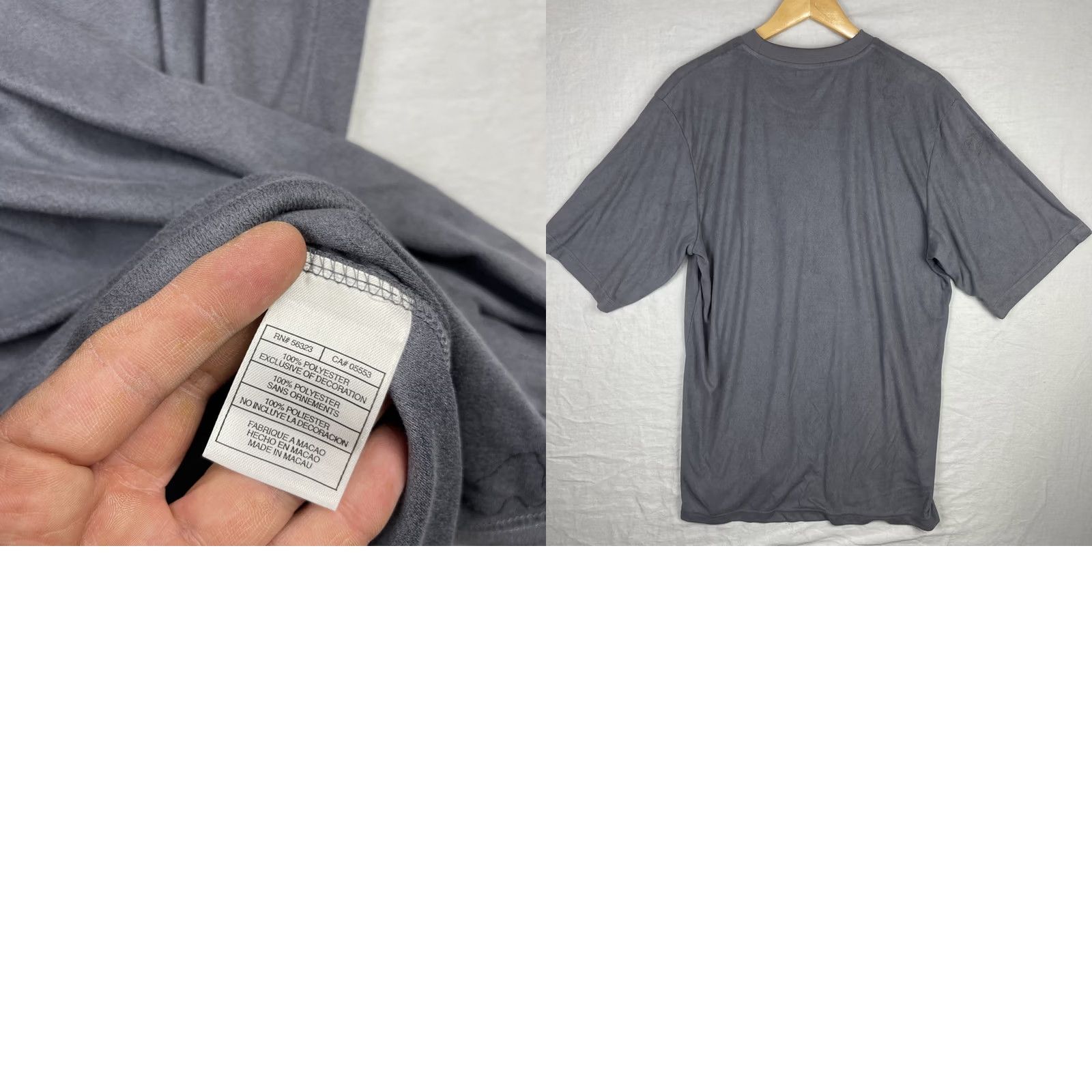 Jordan Brand VINTAGE Jordan Shirt Mens Large Gray Jumpman 20th Anniversary Microfiber Tee Y2K Size US L / EU 52-54 / 3 - 8 Thumbnail