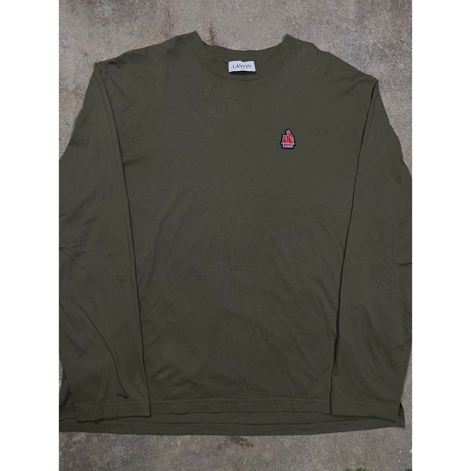 Lanvin Lanvin Tee Olive Used 2XL Size US XXL / EU 58 / 5 - 2 Thumbnail