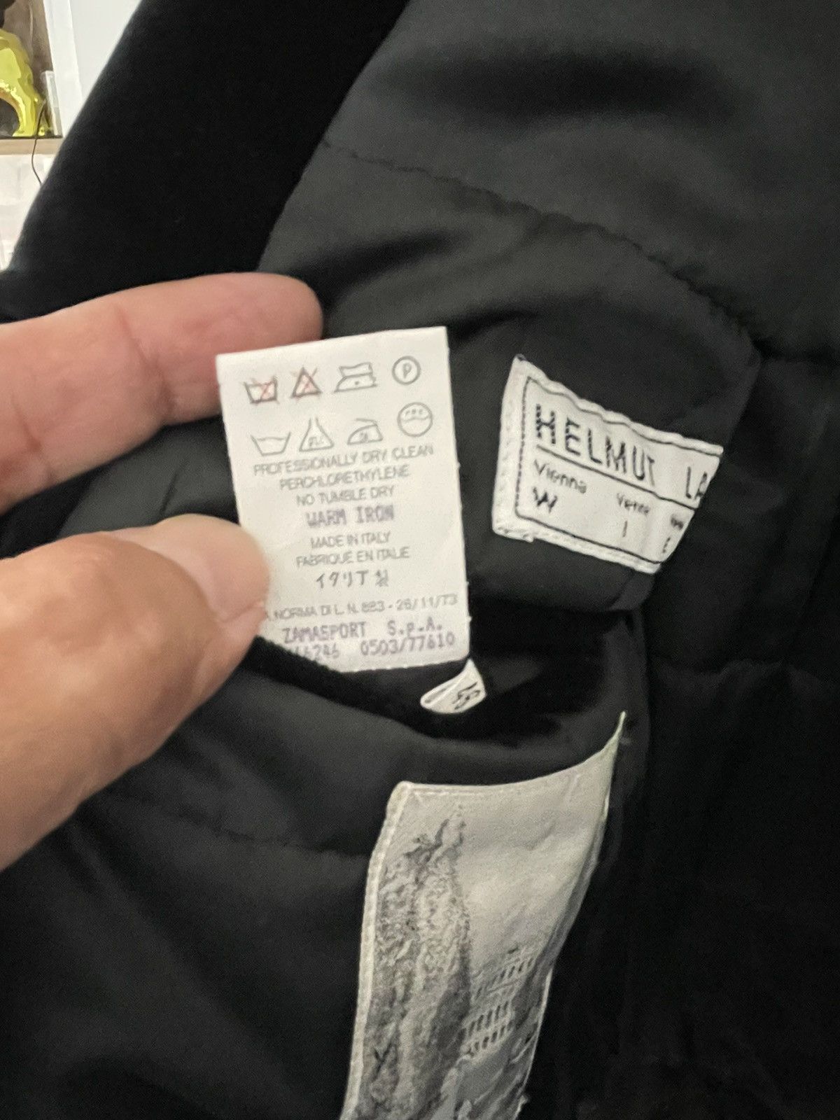 Helmut Lang × Vintage Vintage Helmut Lang Vienna Cotton Velvet Jacket Quilted lining Size 48R - 13 Thumbnail