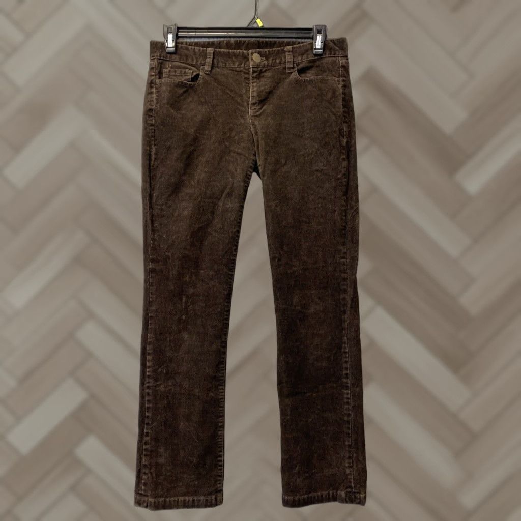Vintage J Crew Corduroy Pants Women's 32X30 Brown Skinny High Rise Size 32" / US 10 / IT 46 - 1 Thumbnail