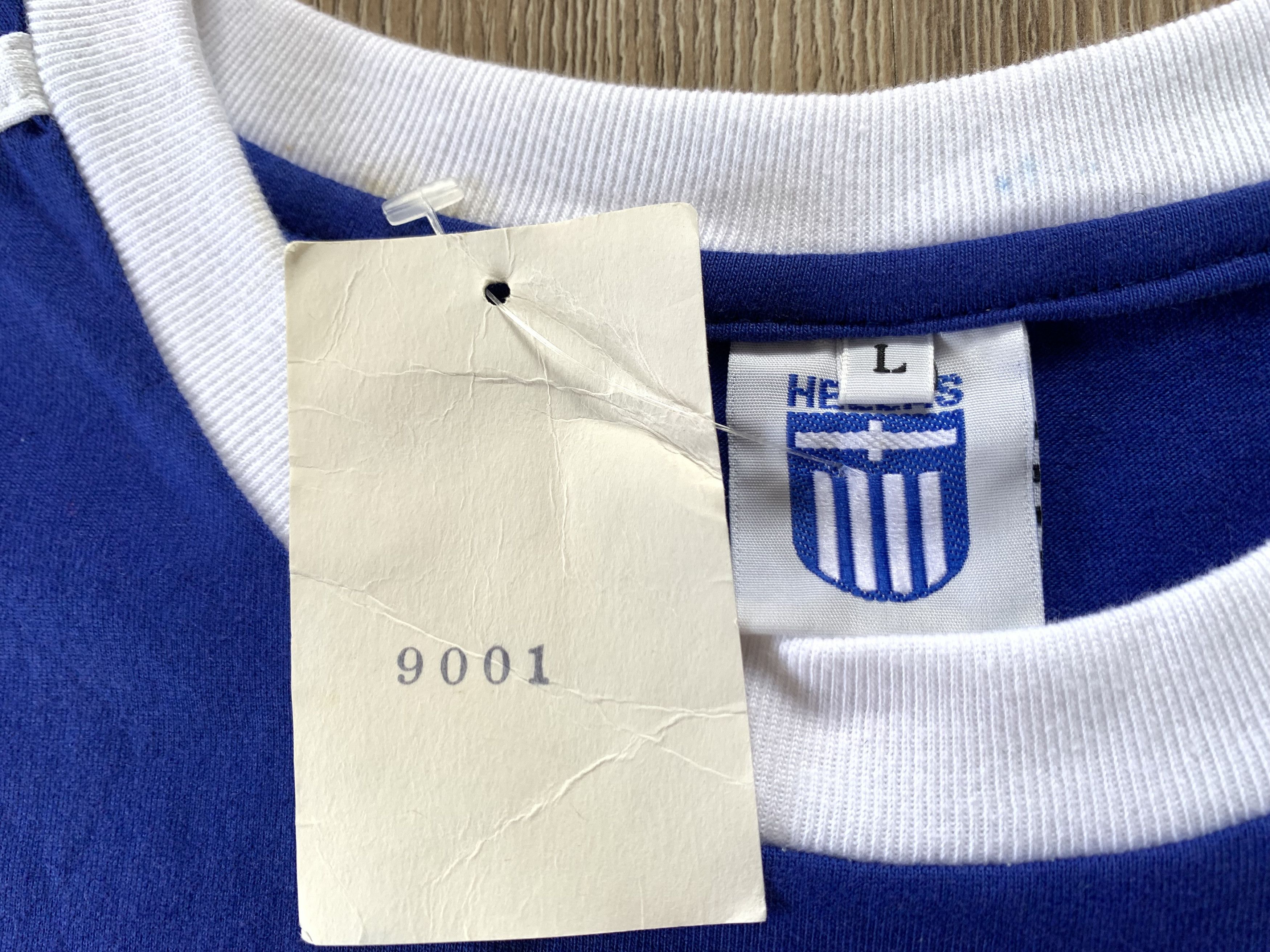 Vintage Rare Hellas Greece Spellout Cotton T Shirt Size US L / EU 52-54 / 3 - 6 Thumbnail