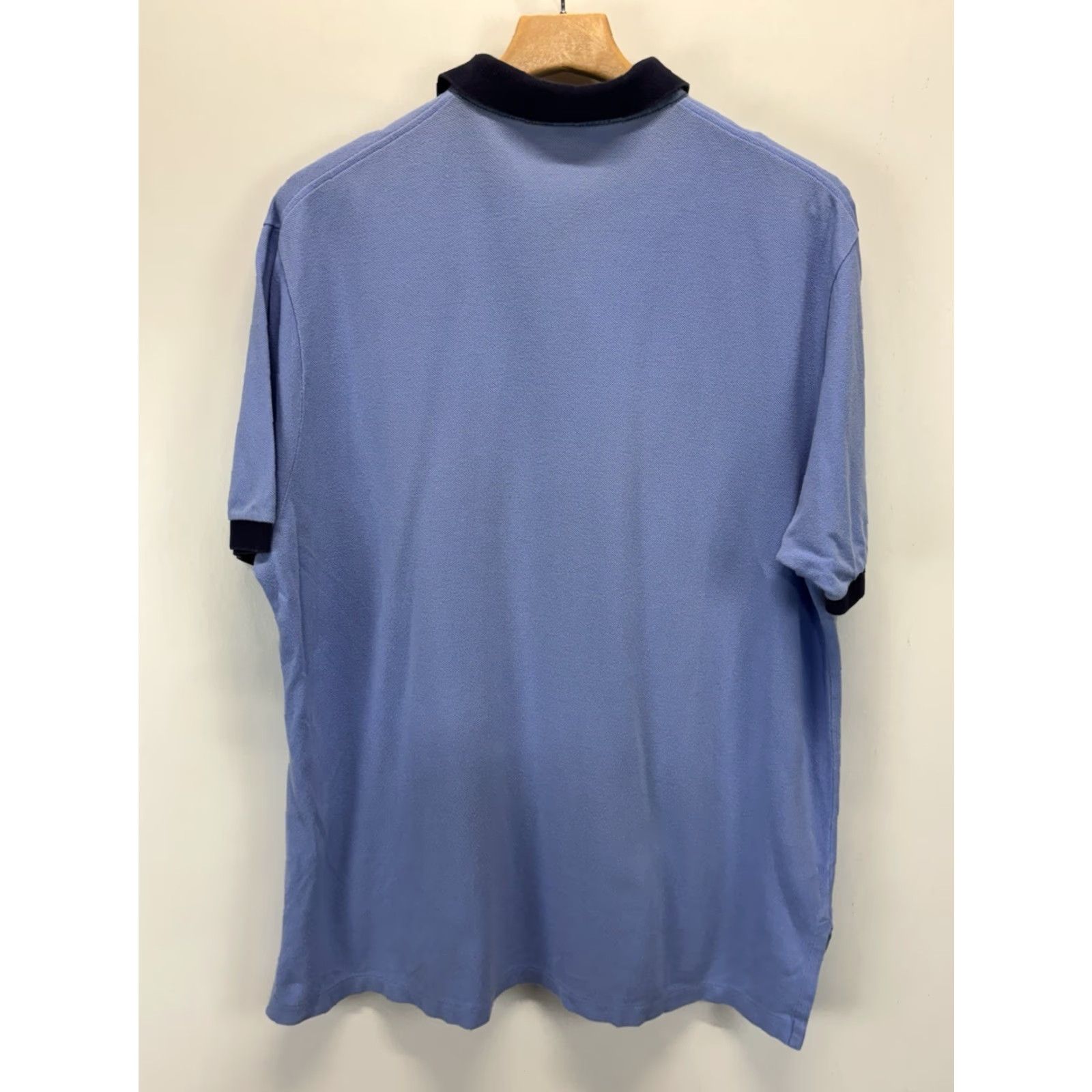 Polo Ralph Lauren VINTAGE Polo Ralph Lauren Polo Shirt Mens XL Blue Navy Pony Short Sleeve Collared 100% Cotton Size US XL / EU 56 / 4 - 3 Thumbnail