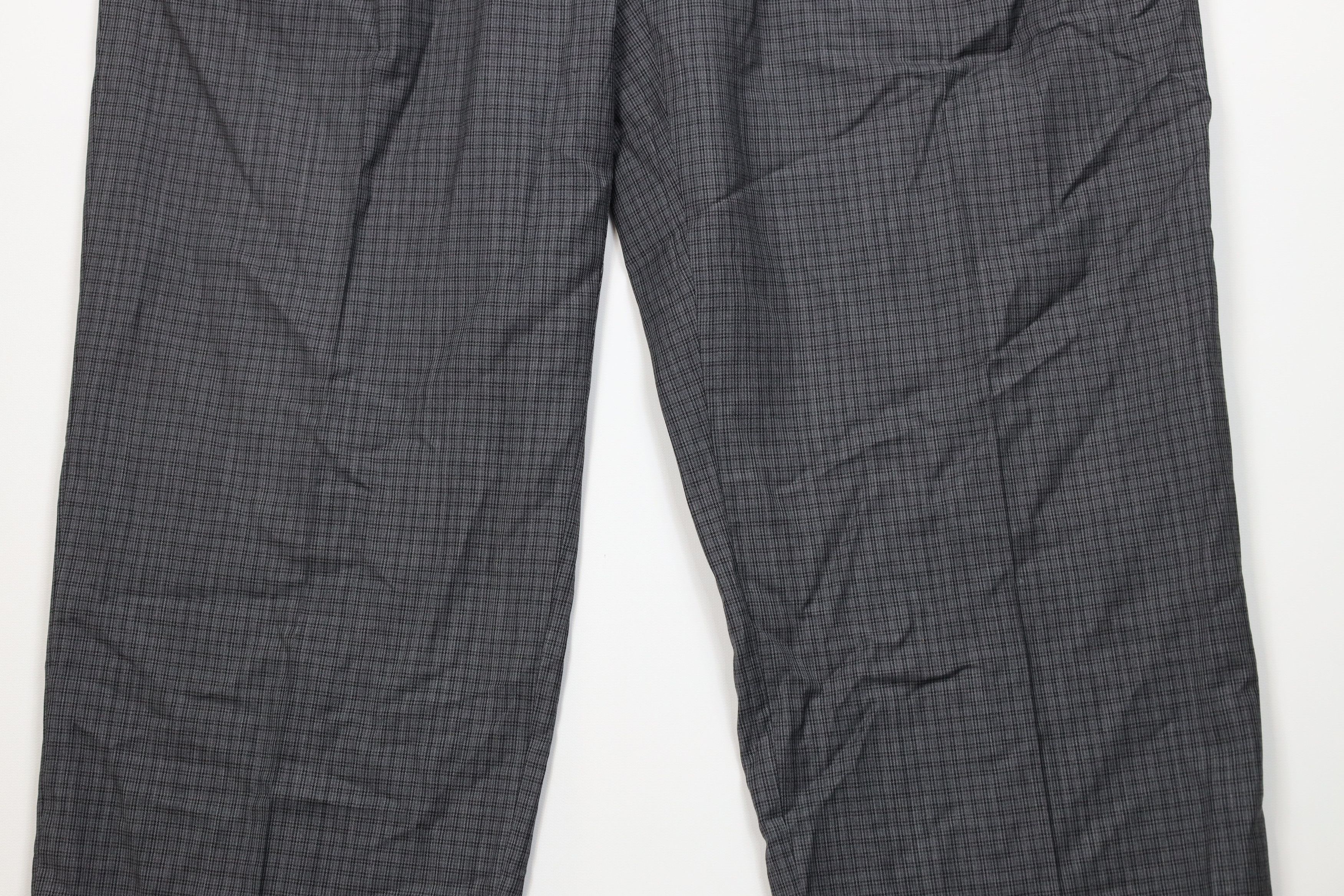 Vintage Vintage 90s Y2K Streetwear Wide Leg Chino Pans Gray Plaid Size US 36 / EU 52 - 3 Thumbnail