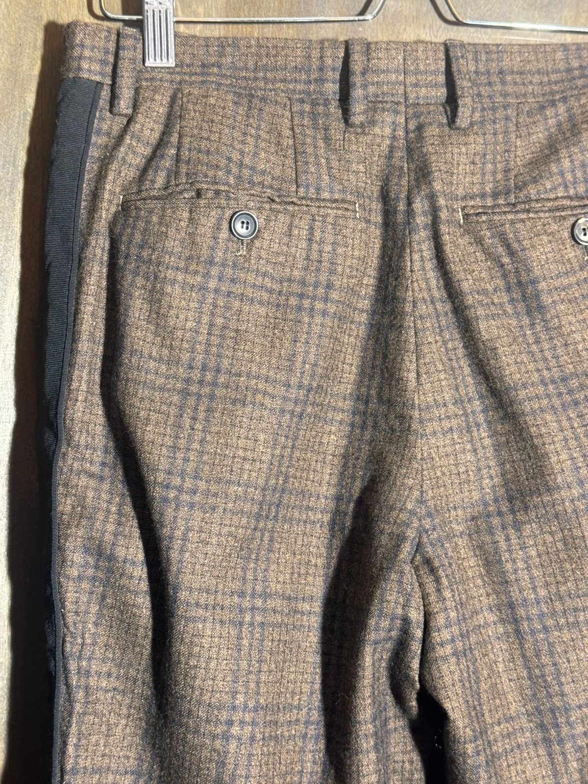 Cerruti 1881 cerruti 1881 runway checks brown wool pants 46 Size US 29 - 6 Thumbnail