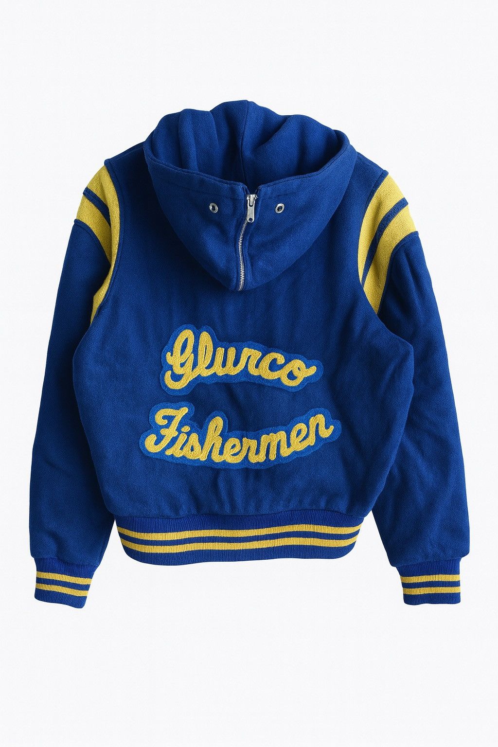 Vintage Vintage Nelson’s Varsity Jacket “Alicia” Blue Yellow Wool Size US S / EU 44-46 / 1 - 2 Thumbnail