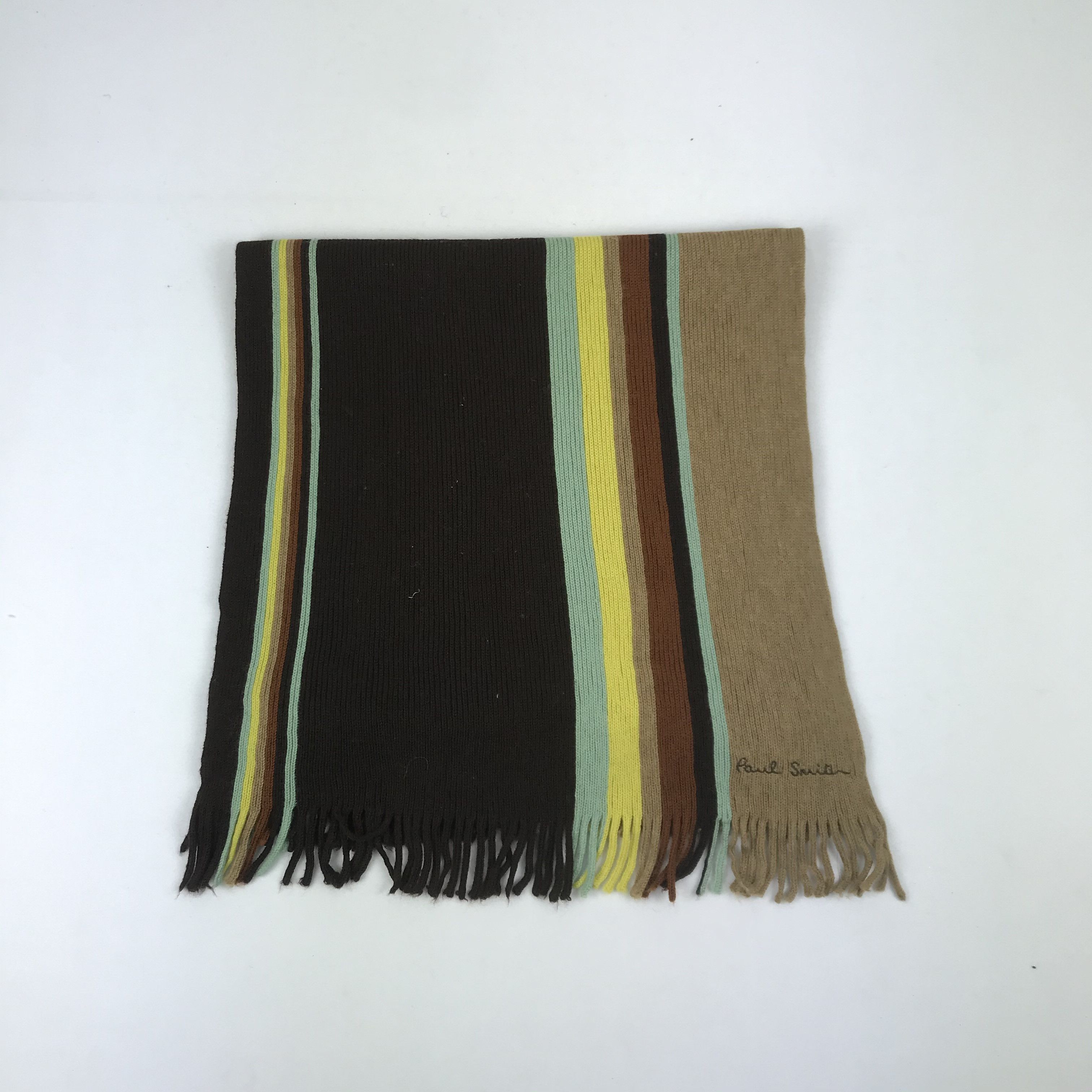 Paul Smith Vintage Paul Smith Scarf Muffler Wool Cashmere Scarves Size ONE SIZE - 2 Thumbnail