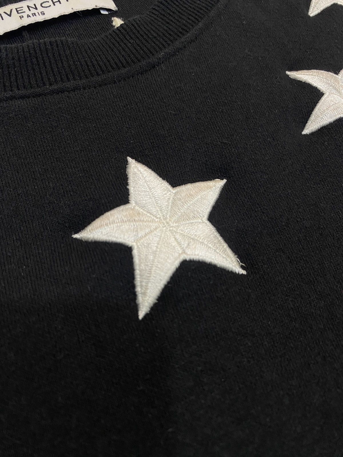 Other Givenchy Star Neck & Embroidered Sleeve Sweatshirt - Black Size US L / EU 52-54 / 3 - 3 Thumbnail
