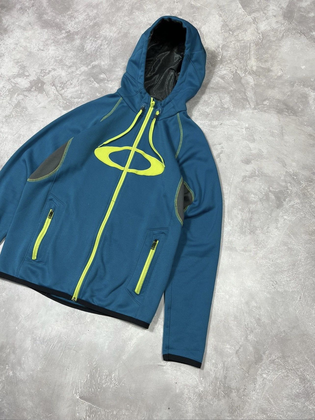Vintage Vintage Oakley Outdoor Y2k Zip Hoodie Size M / US 6-8 / IT 42-44 - 2 Thumbnail