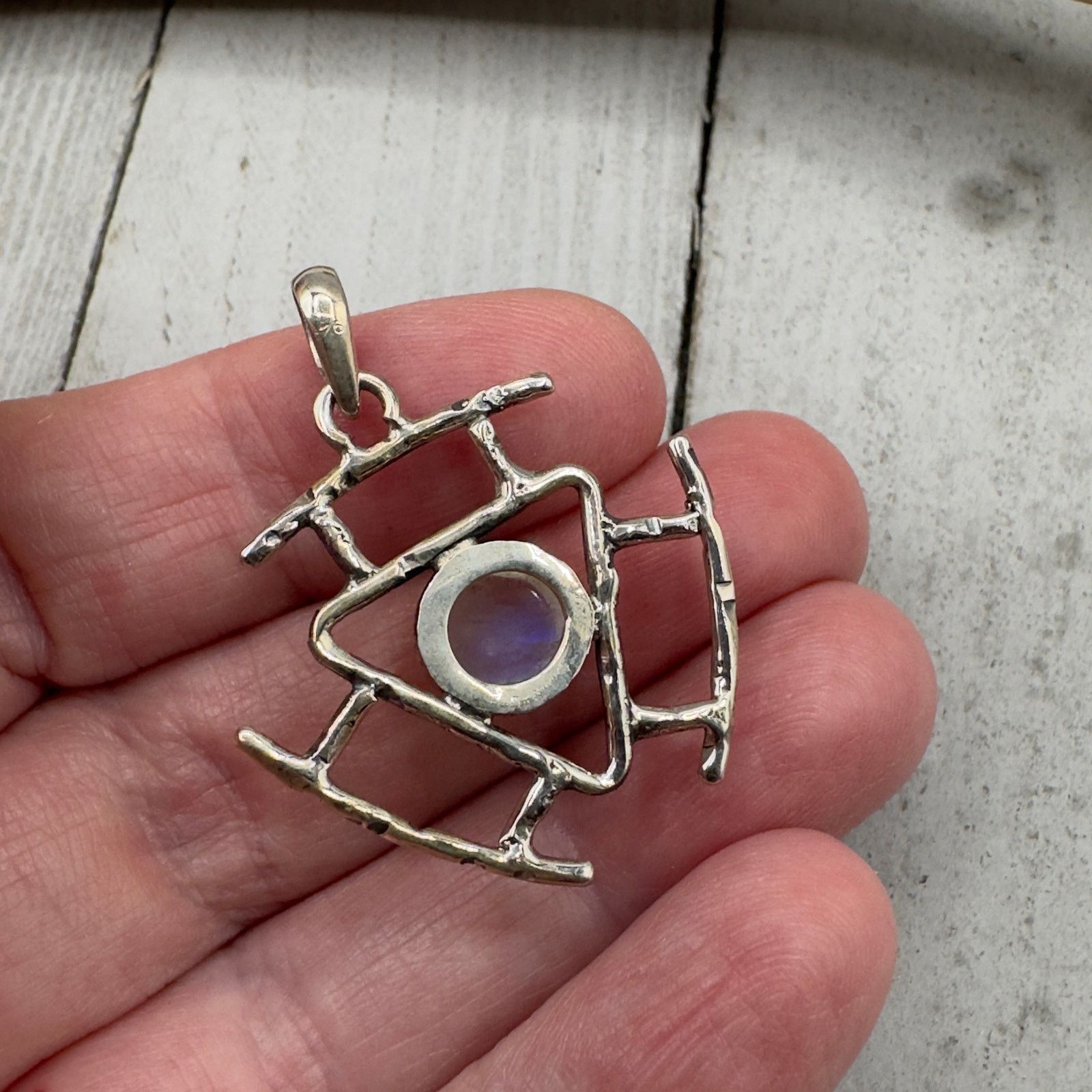 The Unbranded Brand Moonstone Sterling Silver Pendant Size ONE SIZE - 6 Thumbnail