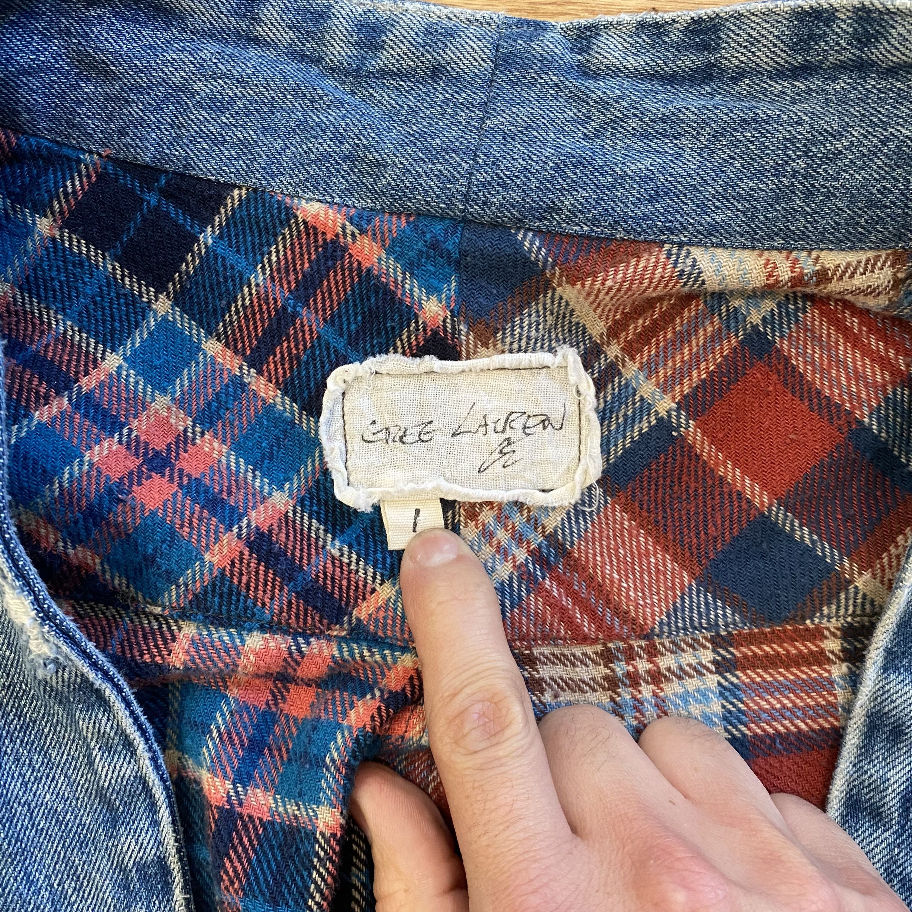 Greg Lauren Greg Lauren 2 Tone Flannel Christian Studio Kimono Size US XS / EU 42 / 0 - 4 Thumbnail
