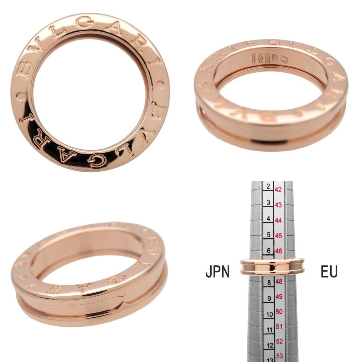 Bvlgari Bvlgari B-Zero1 1-Band Ring 18K Rose Gold Rose Size ONE SIZE - 3 Thumbnail