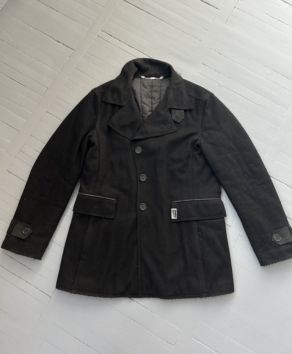 Bikkembergs wool coat jacket vintage
