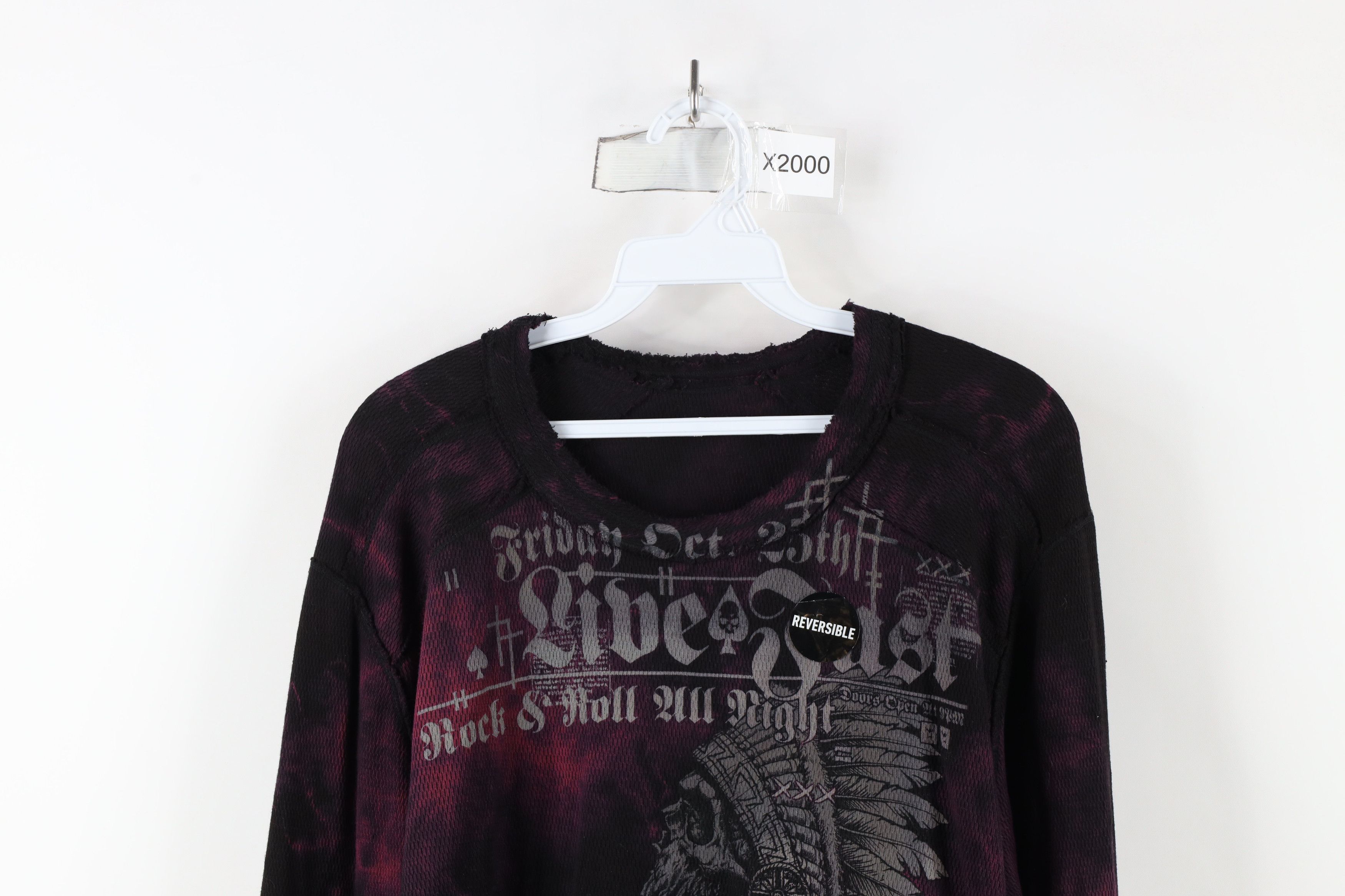 Affliction × Vintage Deadstock Vintage Affliction Reversible Thermal T-Shirt Size US XXL / EU 58 / 5 - 2 Thumbnail