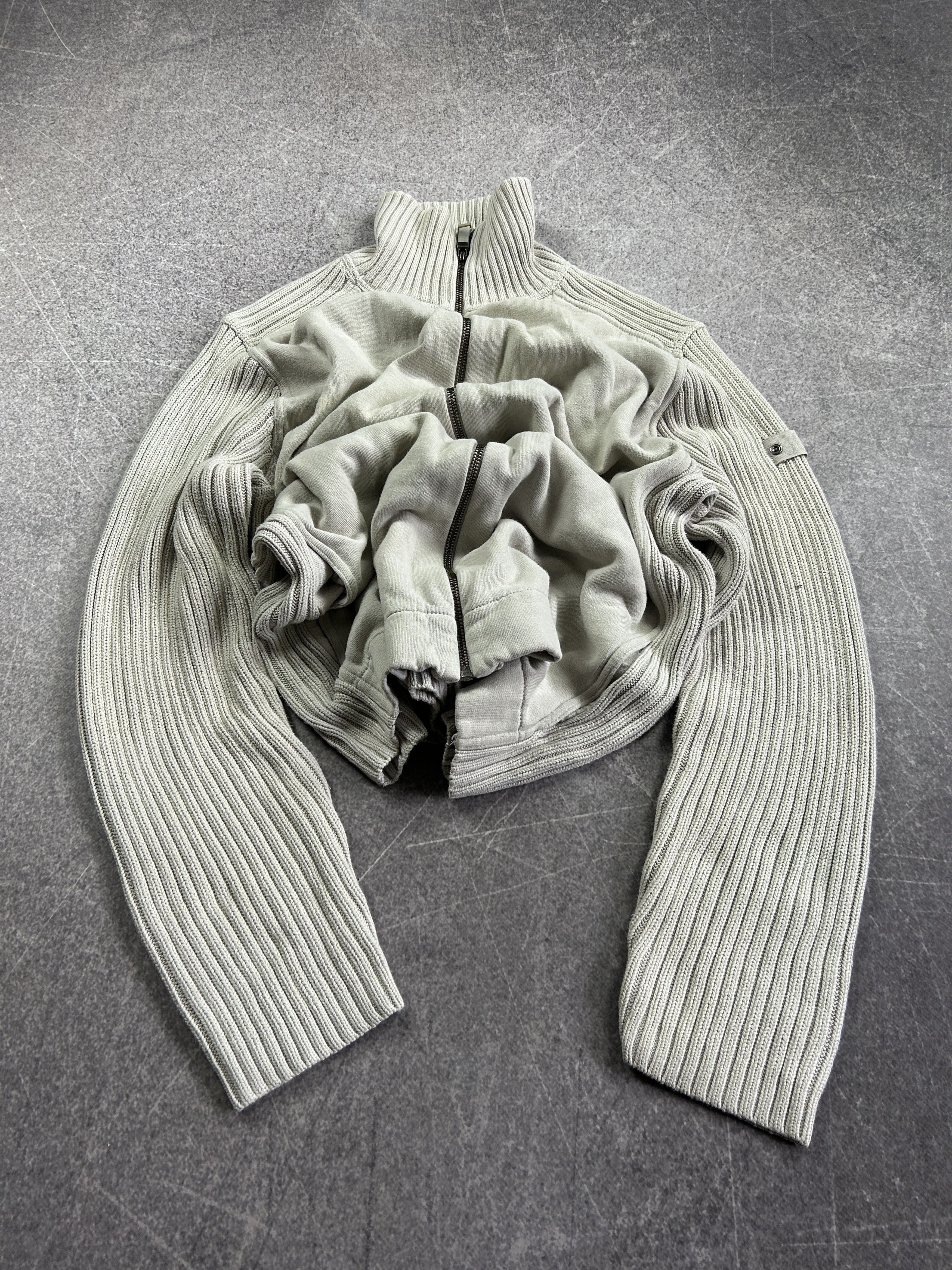 Designer vtg streetwear white washed balenciaga style japane sweater Size US L / EU 52-54 / 3 - 1 Thumbnail
