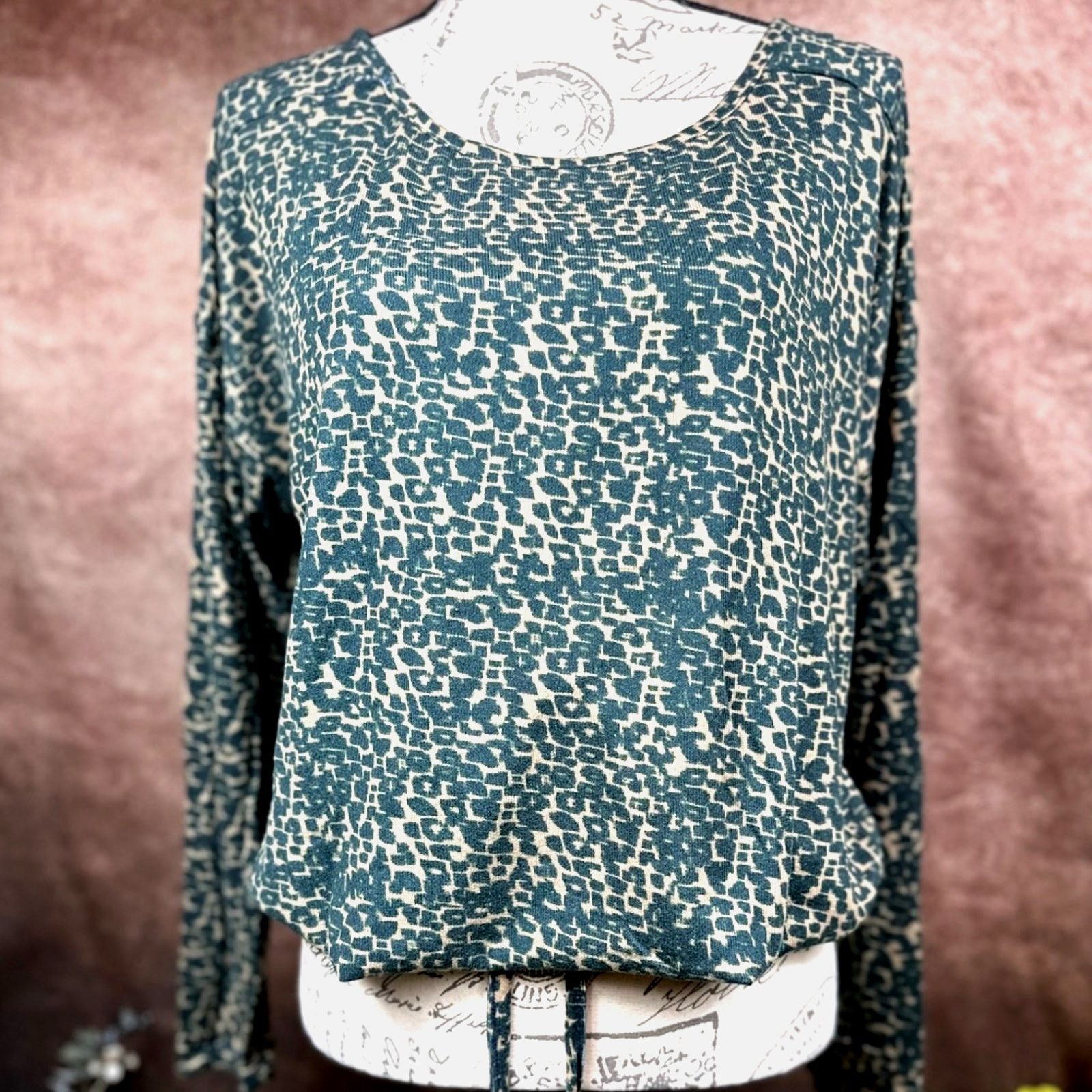Other Retreat Rhonda Shear Drawstring Hem Tunic Animal Print L Size L / US 10 / IT 46 - 8 Thumbnail