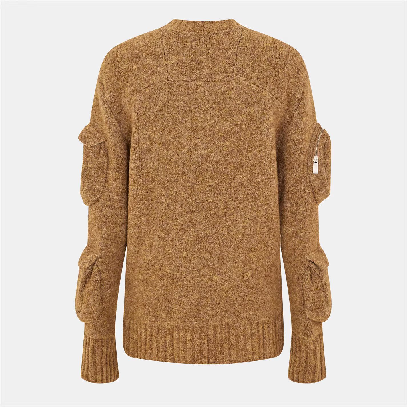 Off-White o1g2r1mq0226 Knitted T-Shirt In Camel Size US M / EU 48-50 / 2 - 2 Thumbnail