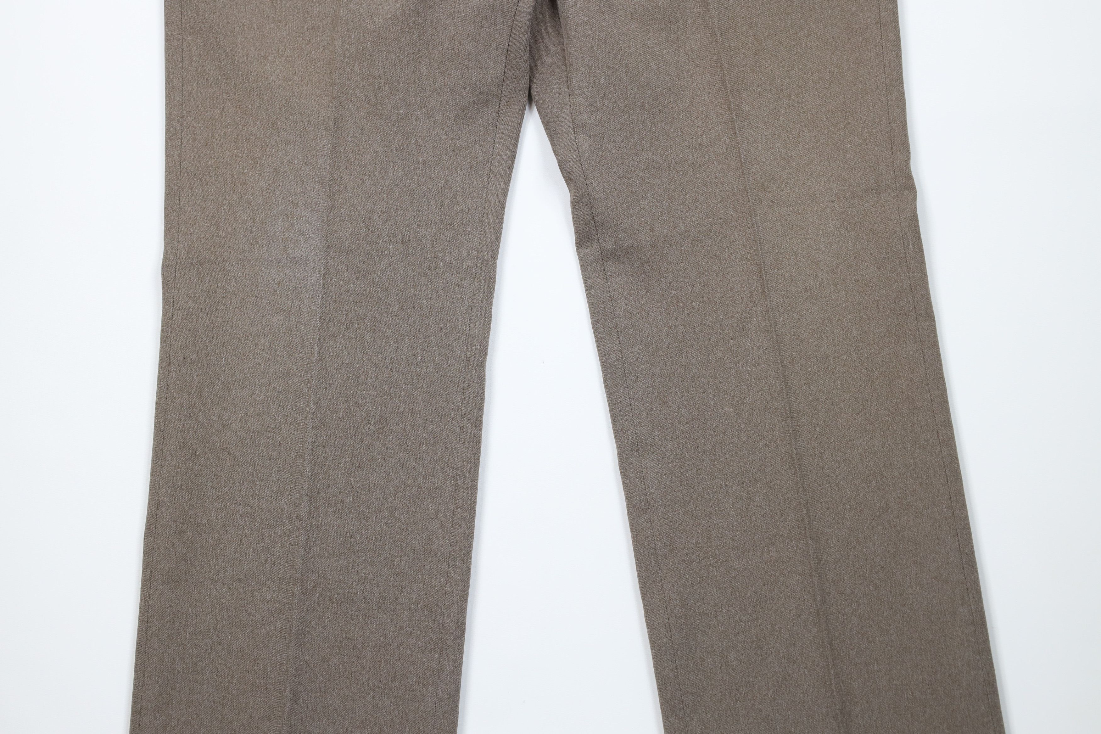 Levi's Vintage 70s Levis Knit Wide Leg Bell Bottoms Pants Brown USA Size US 40 / EU 56 - 3 Thumbnail