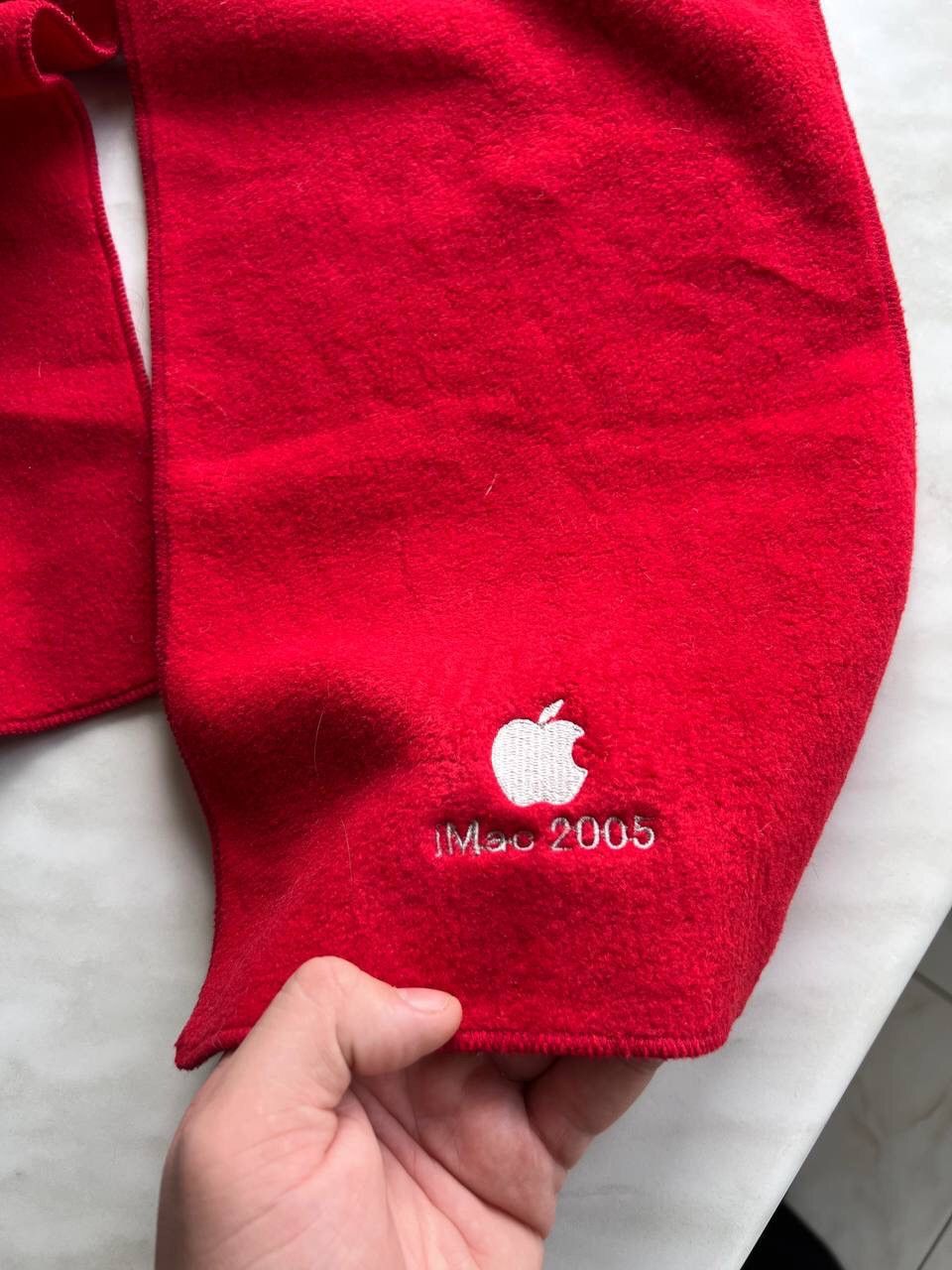 Lands' End Vintage Apple Computer IMac 2005 Scarf Fleece Macintosh Y2K Size ONE SIZE - 2 Thumbnail