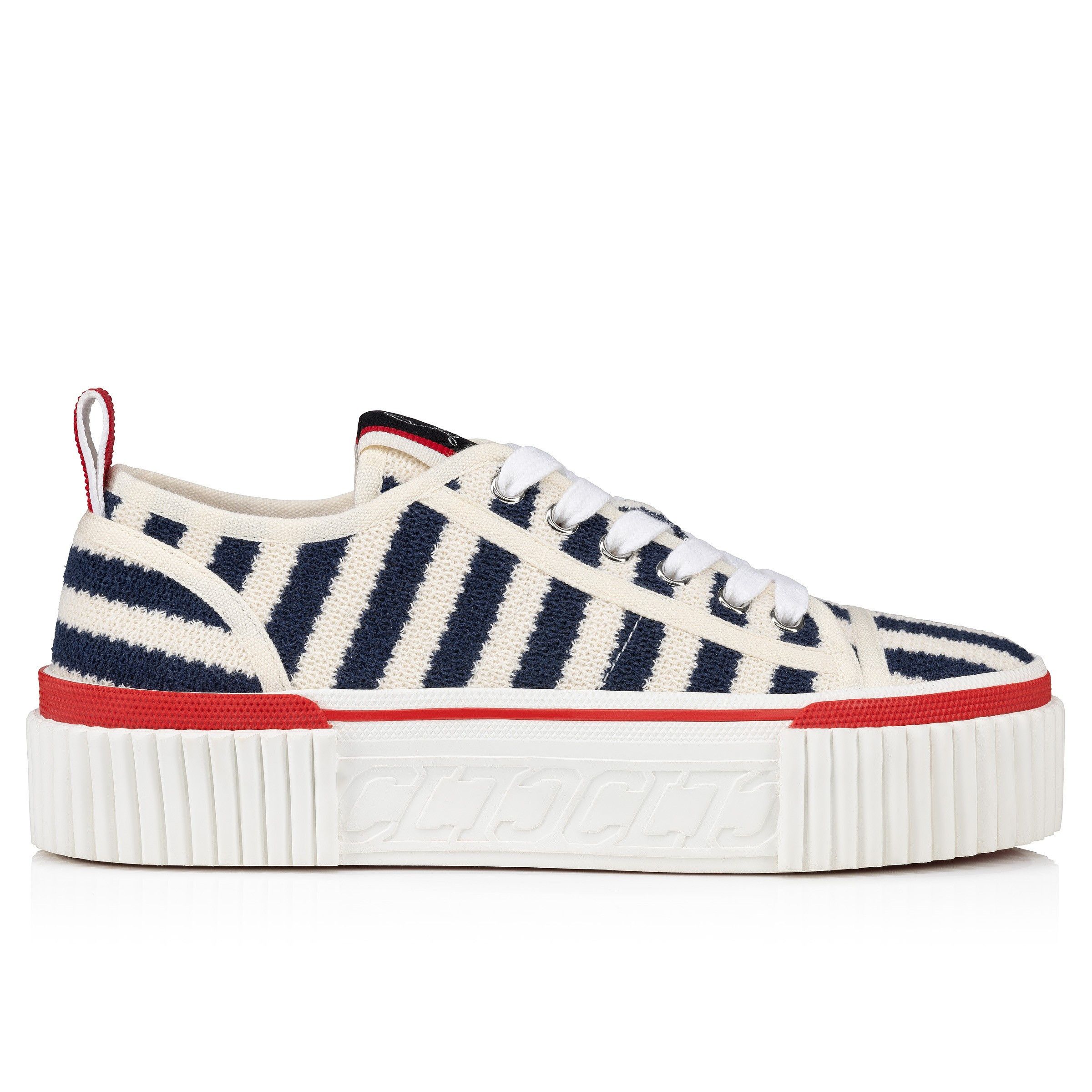 Christian Louboutin o1bcso1str0825 Super Pedro 40 Sneaker in White/Navy Size US 9 / IT 39 - 2 Thumbnail