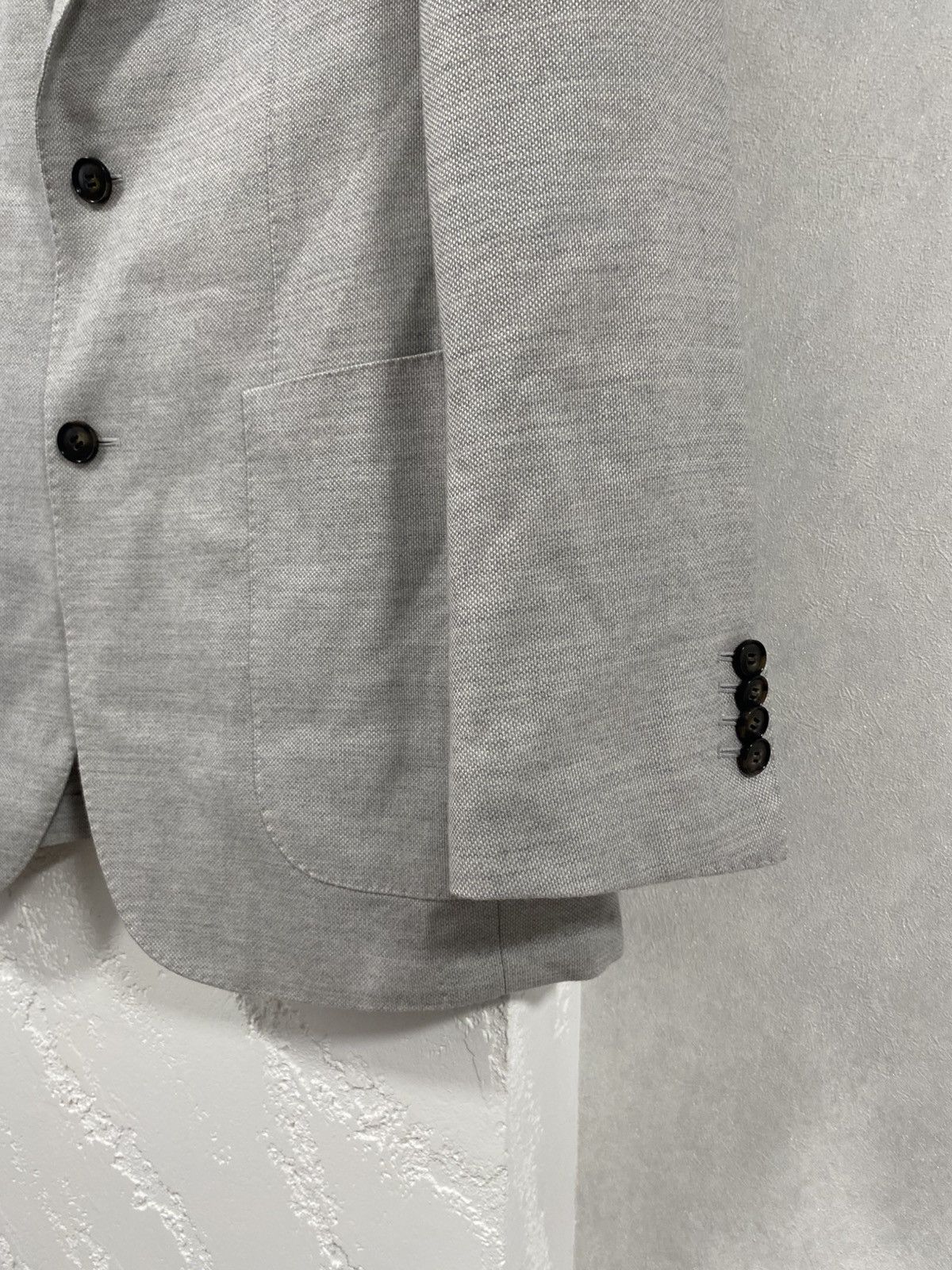 Suitsupply SuitSupply Havana Patch HL Light Grey Unlined Blazer Size:50 Size 50R - 4 Thumbnail