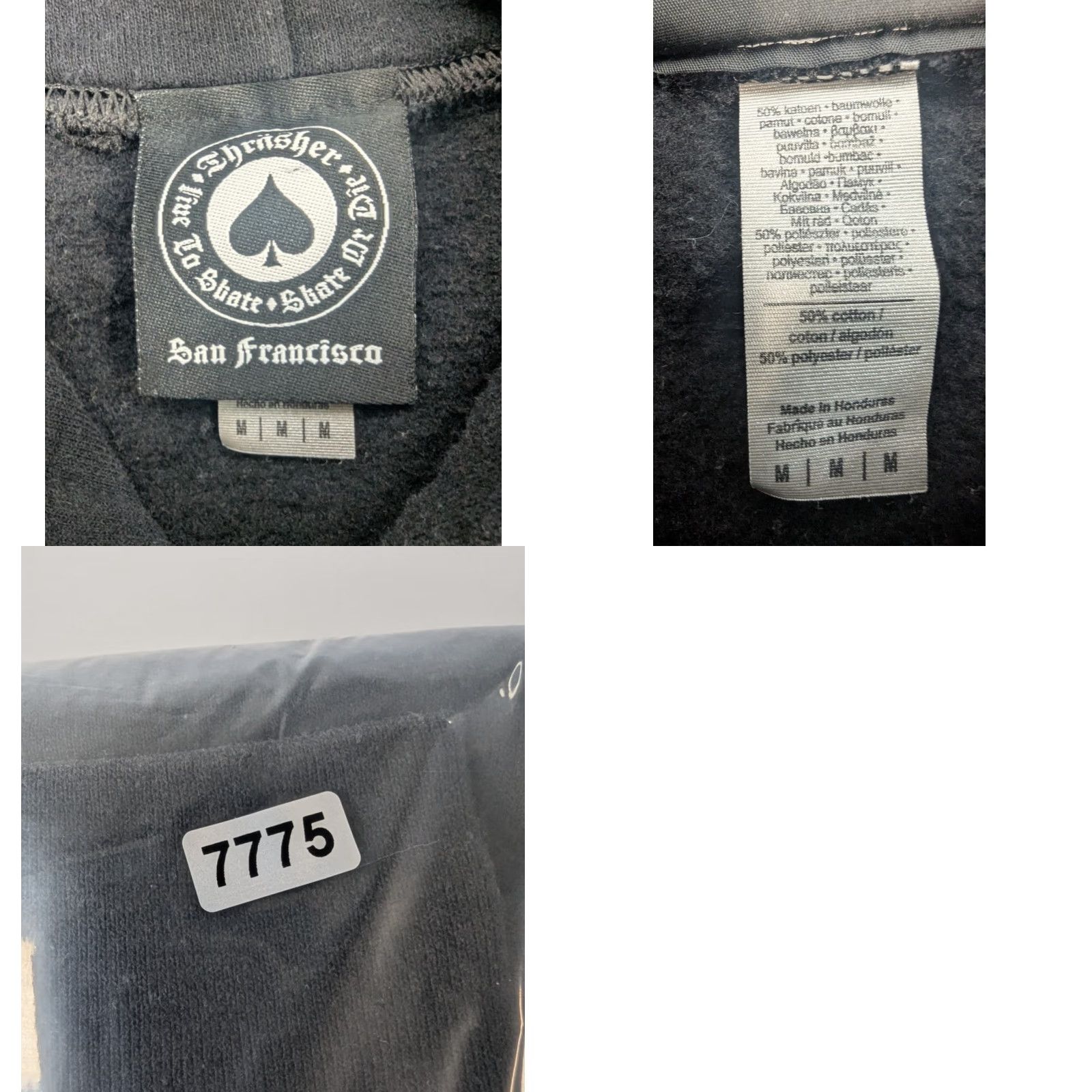 Thrasher Thrasher Magazine Thorns Logo Pullover Hoodie Black Size Medium Men Shirt? Size US M / EU 48-50 / 2 - 8 Thumbnail