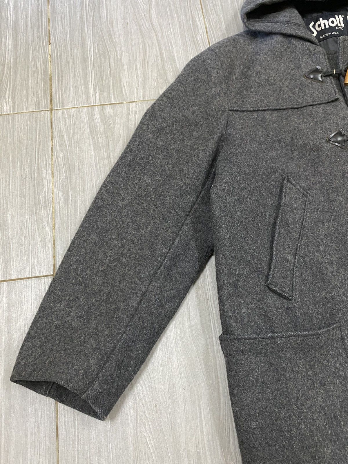 Schott Vtg Schott N.Y.C USA Duffle Wool Jacket Size US S / EU 44-46 / 1 - 5 Thumbnail