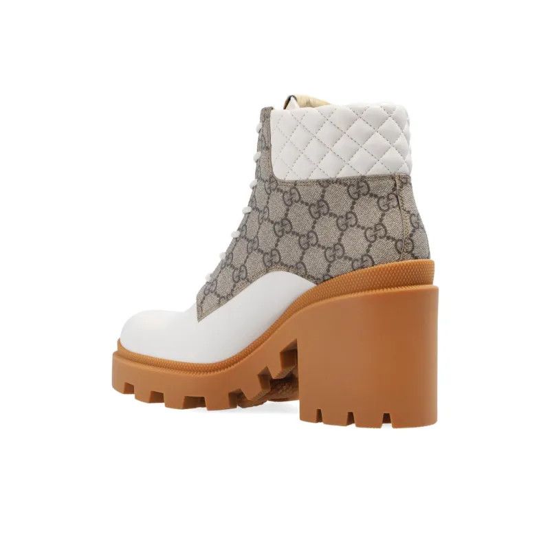 Gucci o1s1wg110225 Women's GG Ankle Boots in Multicolor Size US 8 / IT 38 - 4 Thumbnail