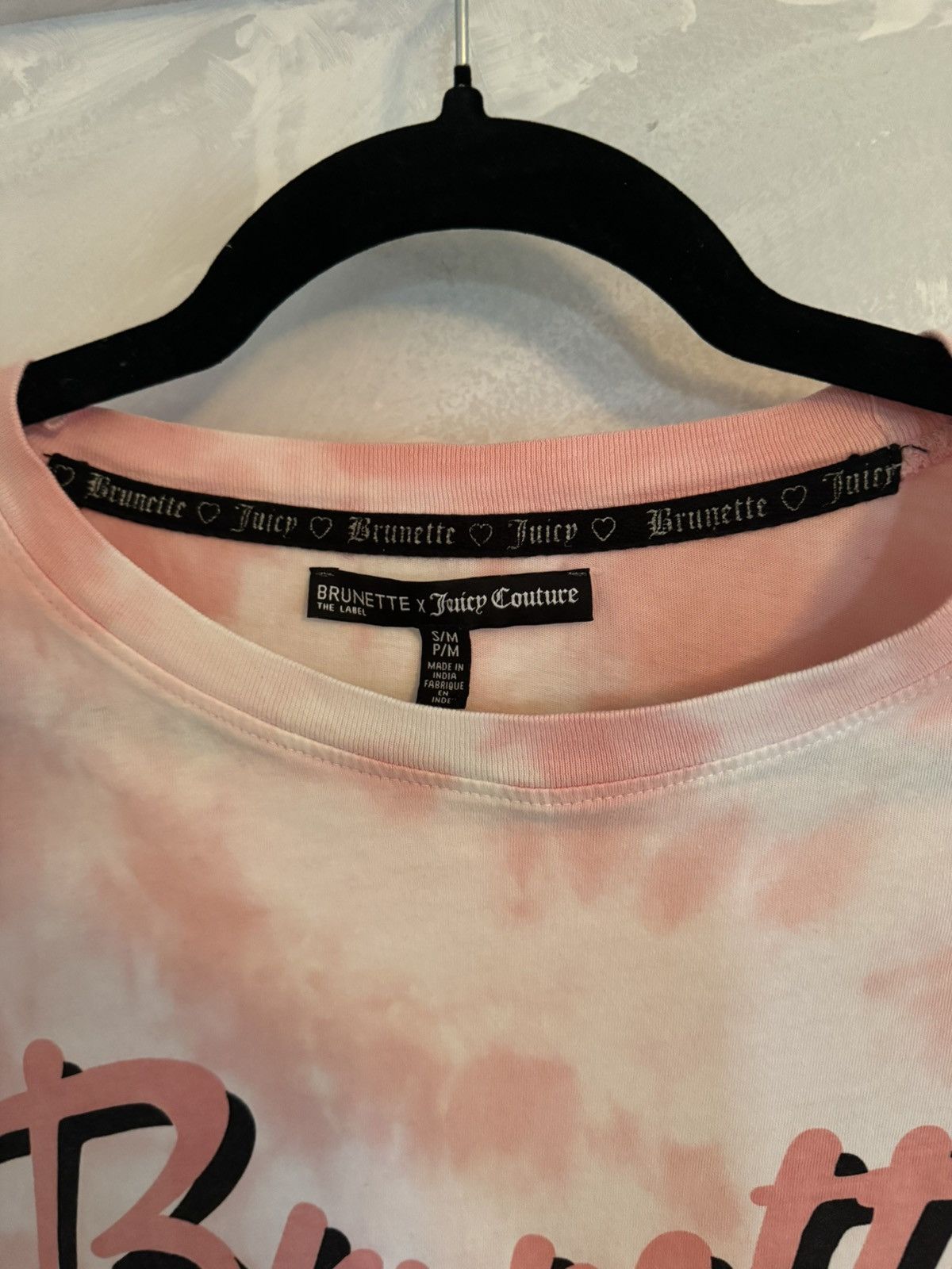 Juicy Couture Jeans Juicy Couture Jeans x Brunette Pink Oversized T-Shirt Tye Size US L / EU 52-54 / 3 - 3 Thumbnail