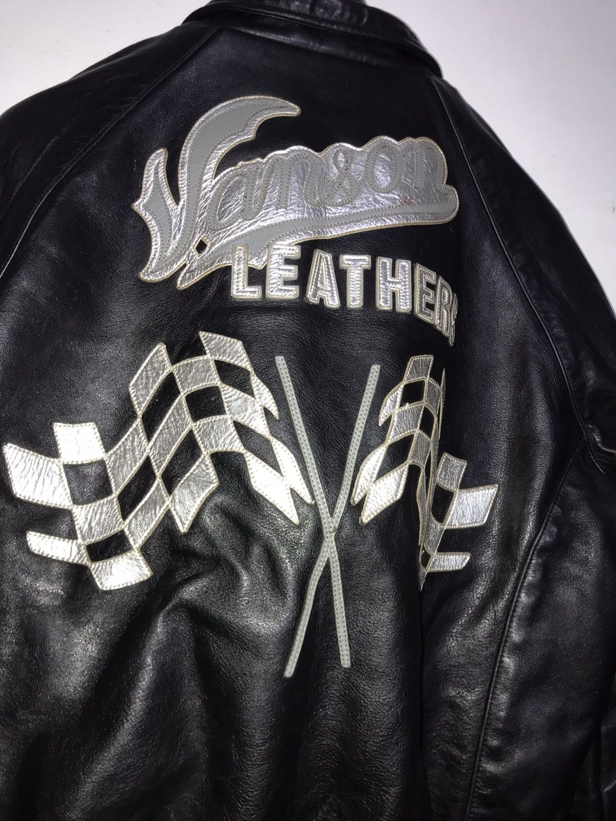 Vanson Leathers VANSON STADIUM JACKET 54 Size US L / EU 52-54 / 3 - 3 Thumbnail