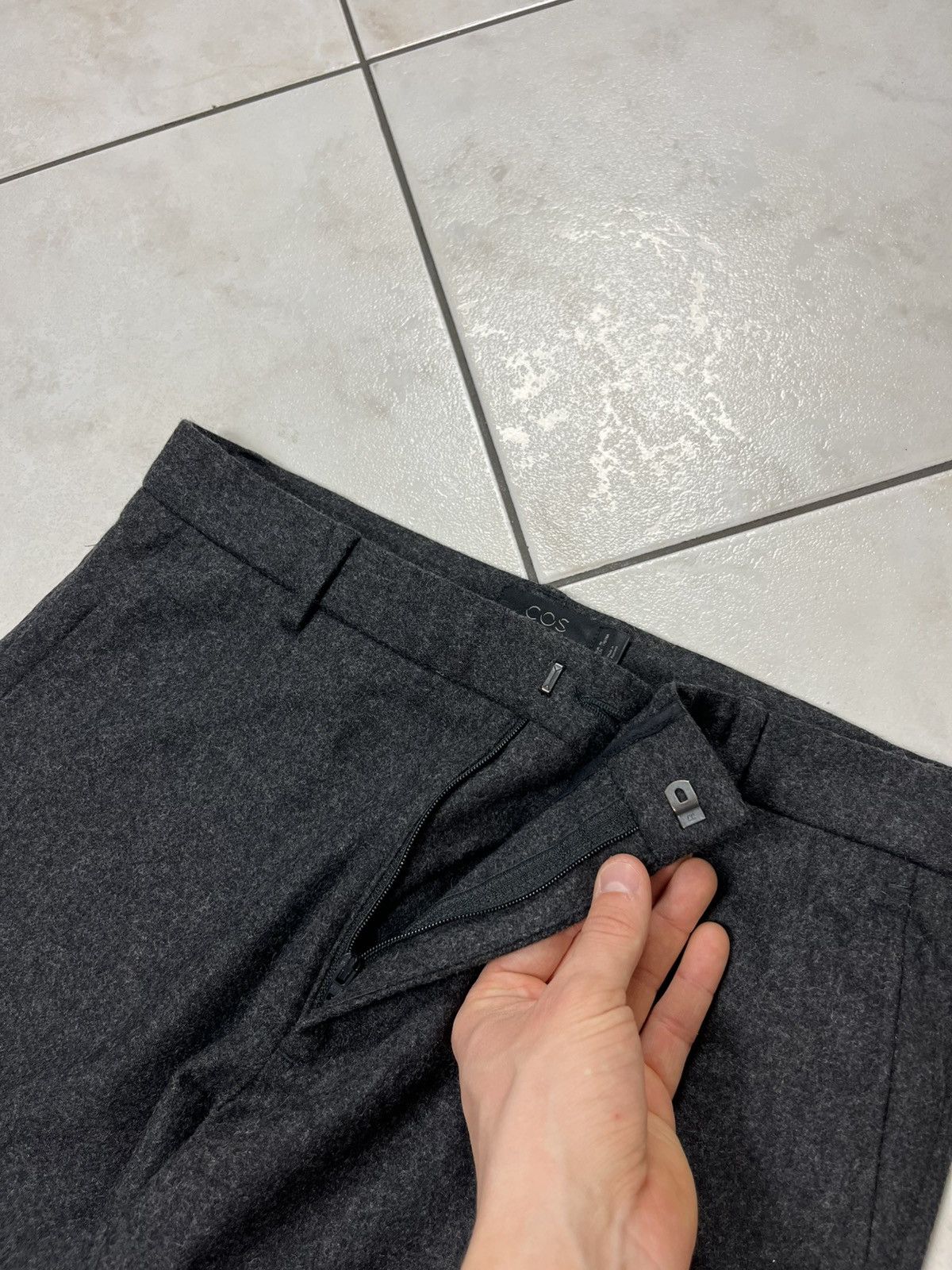 Cos × Designer COS wool cashmere heather casual pants trousers classic Size US 30 / EU 46 - 11 Thumbnail