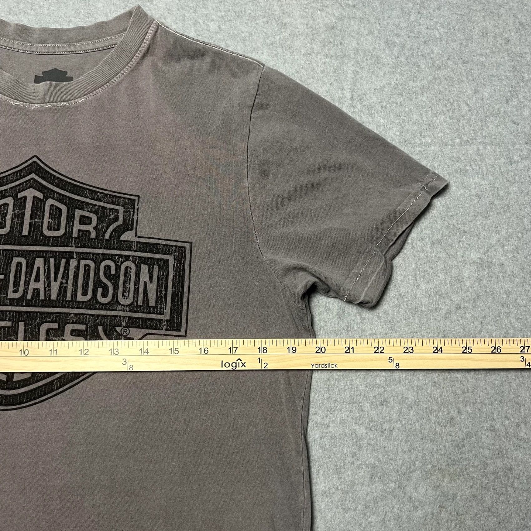 Harley Davidson Harley-Davidson Shirt Mens Medium Gray Wounded Warrior Project Operation Freedom USA Graphic Print Crew Neck Short Sleeve T-Shirt Size US M / EU 48-50 / 2 - 2 Thumbnail