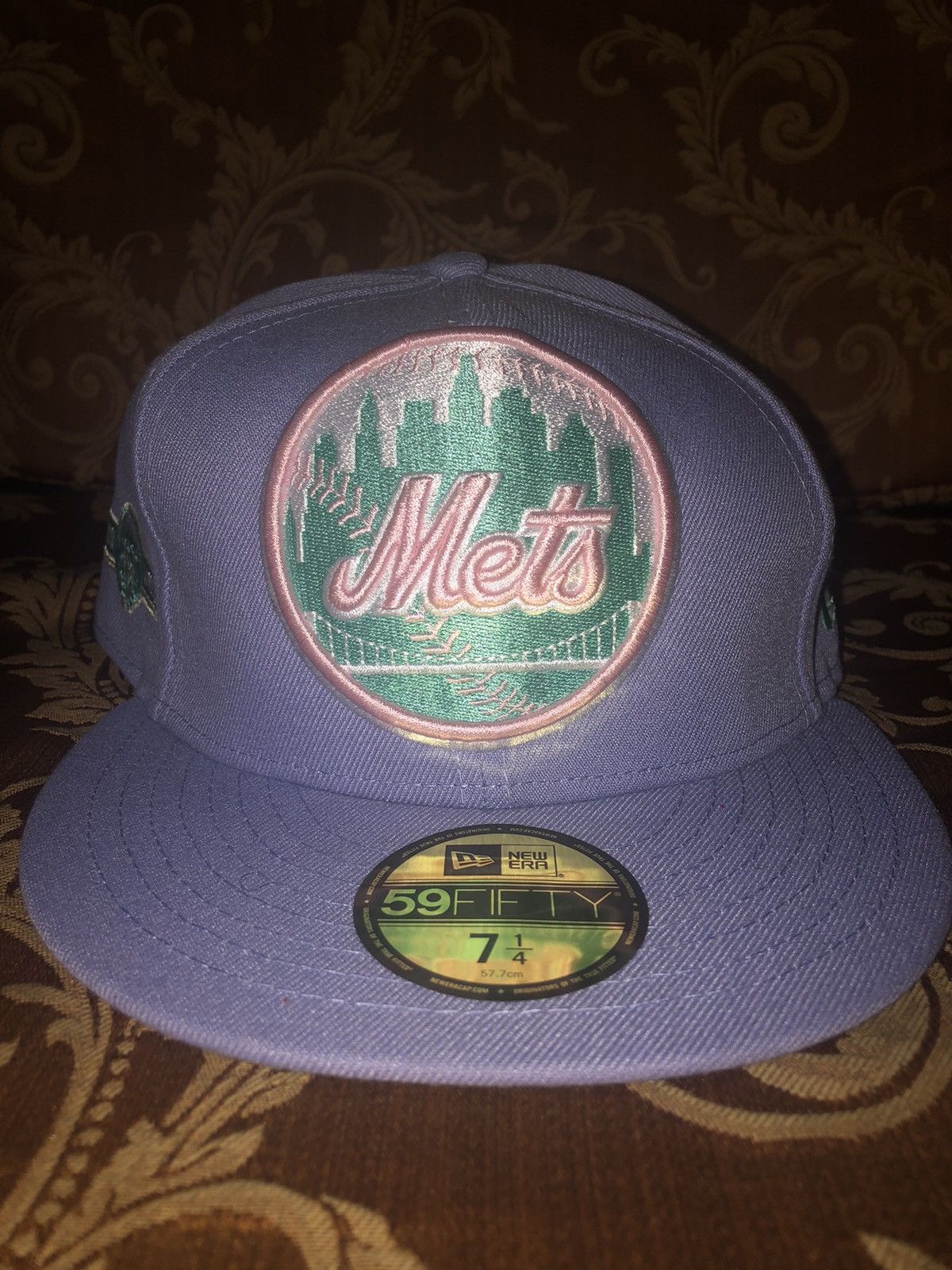 New Era New Era Lavender “Miami Nights” Mets Fitted Hat 7& 1/4 Size ONE SIZE - 1 Thumbnail