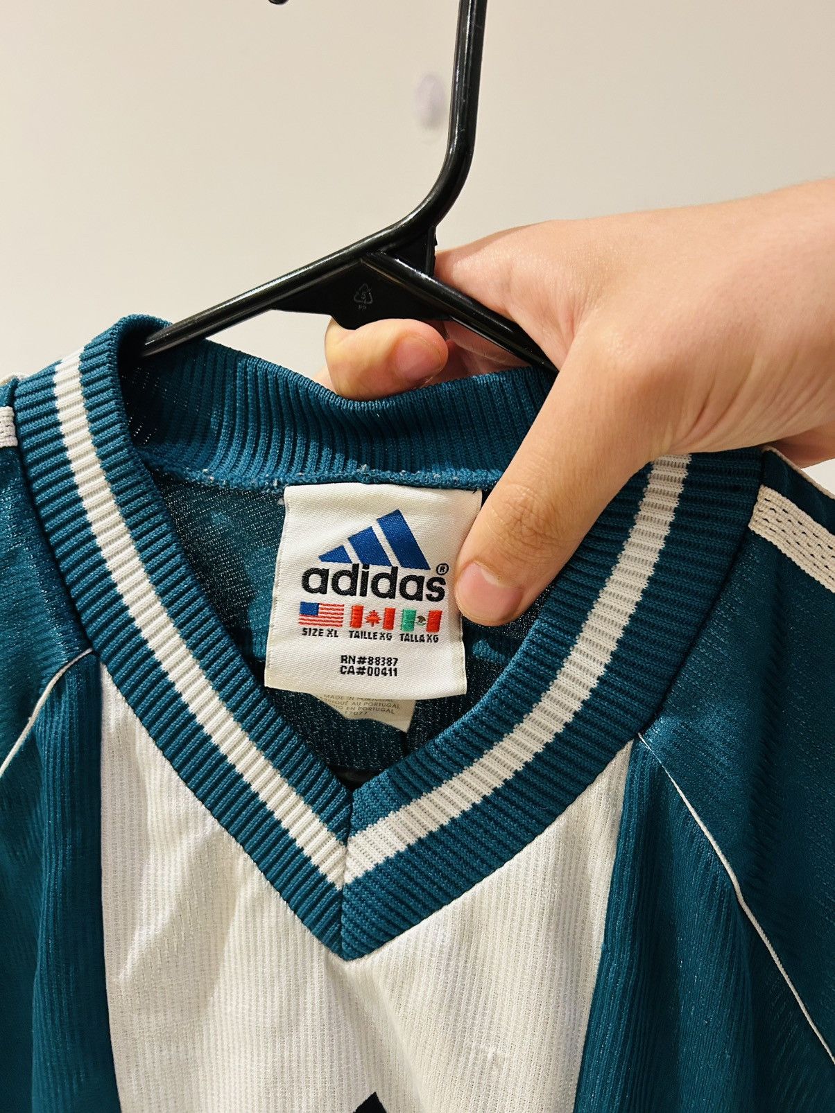 Adidas Germany 1998 away jersey Size US XL / EU 56 / 4 - 3 Thumbnail
