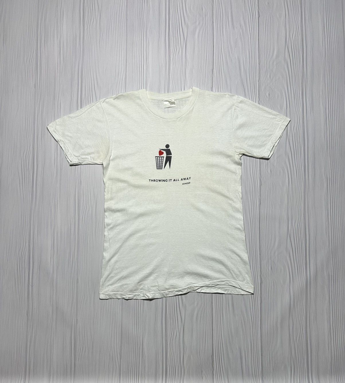 Band Tees Rare! Vintage Genesis Throwing It All Away Song T-Shirt Size US M / EU 48-50 / 2 - 1 Thumbnail