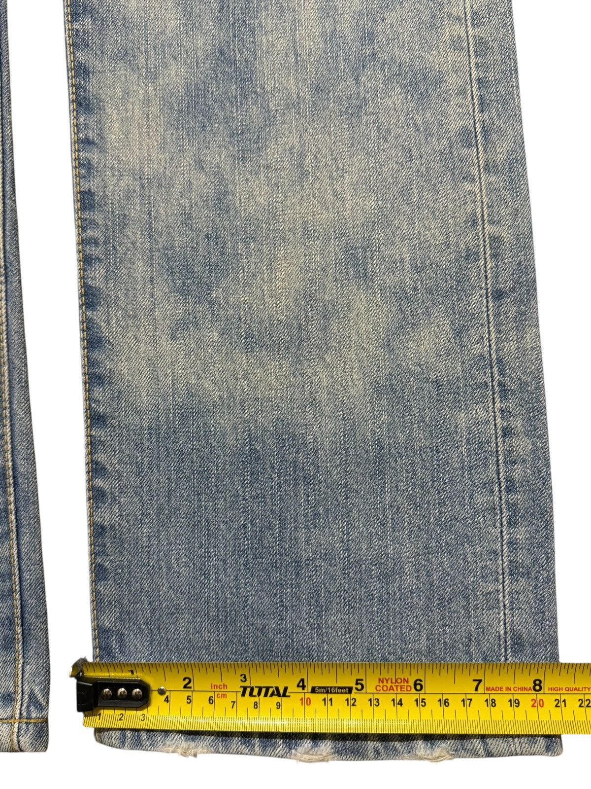 Levi's Vintage 90s Levis 505 Blue Faded Mud Wash Distress Straight Size US 35 - 16 Thumbnail