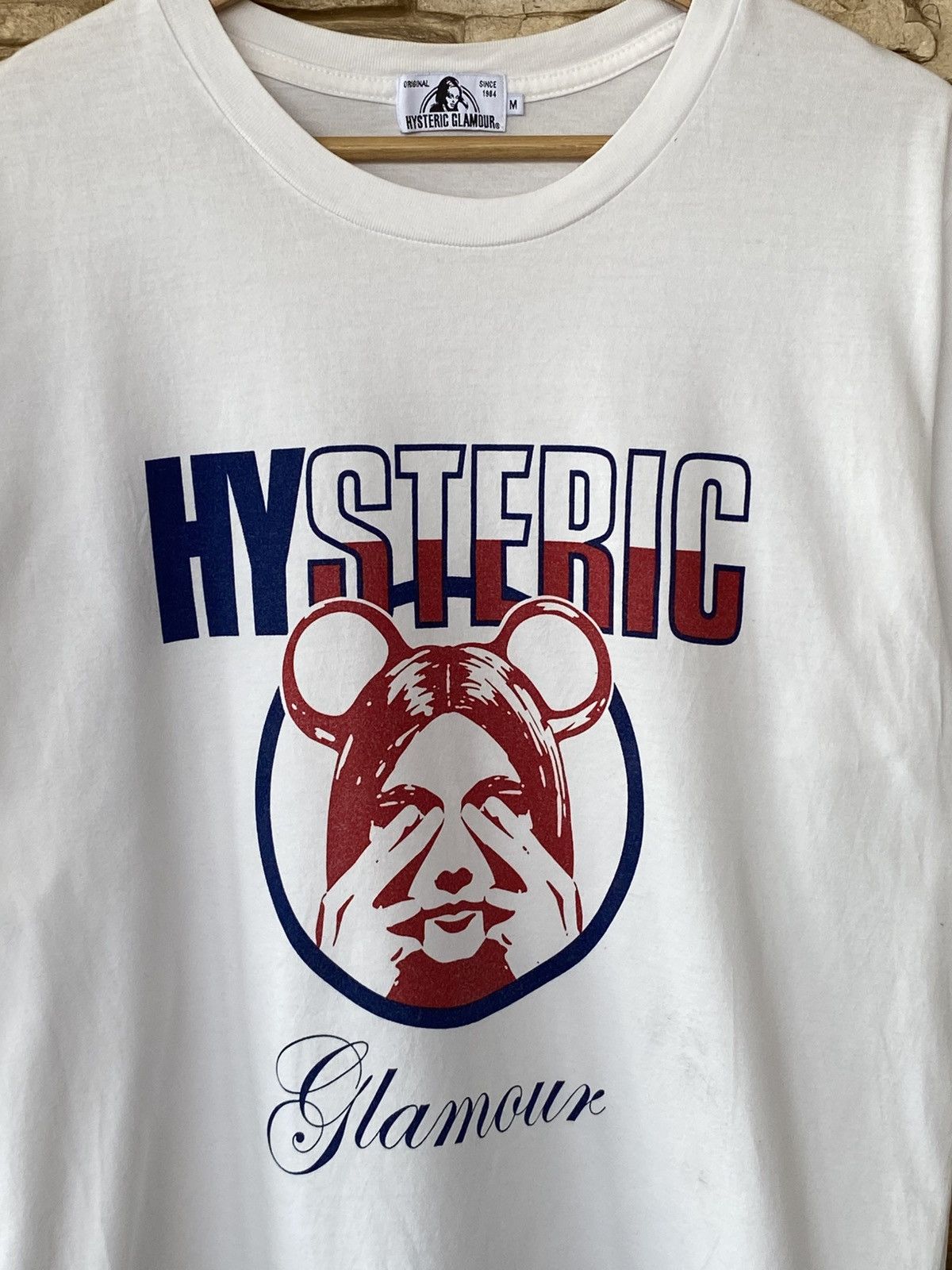 Hysteric Glamour Rare Vintage Hysteric Glamour X Medicom Toy Bearbrick Face Logo T-Shirt Size US M / EU 48-50 / 2 - 2 Thumbnail