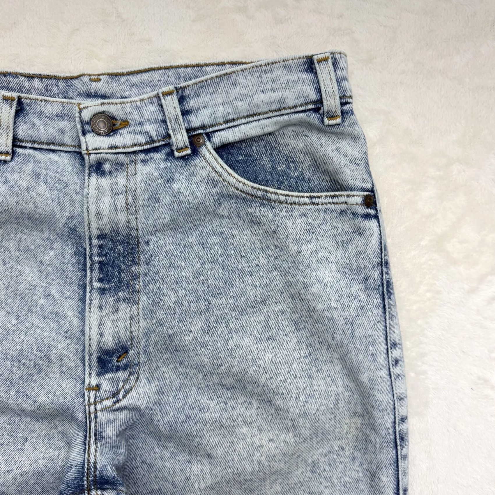 Levi's VINTAGE Levi's Silver Medal Jeans Mens 32x32 Blue Acid Wash Straight Leg Denim Shirt? Size US 31 - 2 Thumbnail