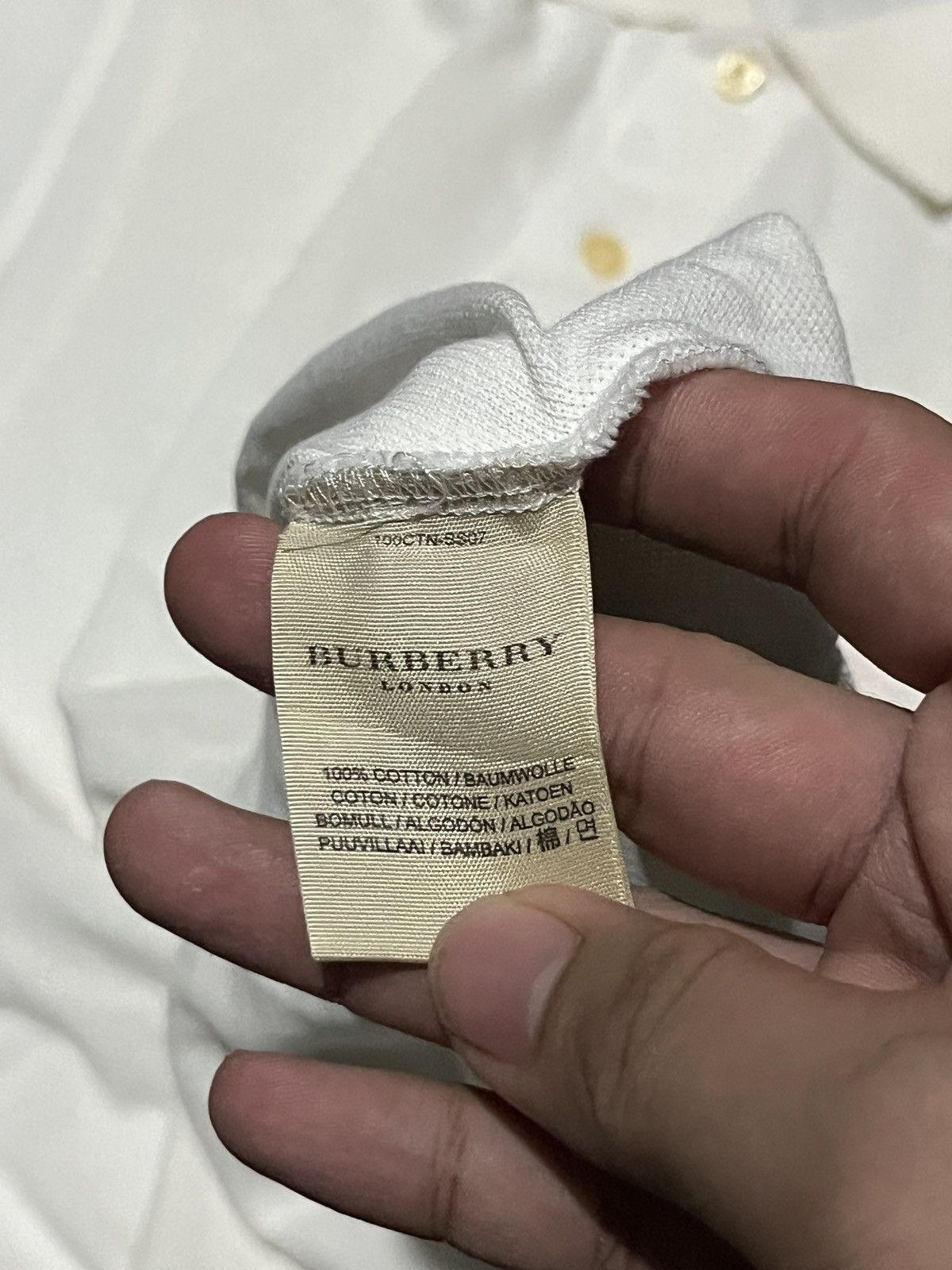 Burberry Burberry white big horse polo shirt Size US M / EU 48-50 / 2 - 4 Thumbnail