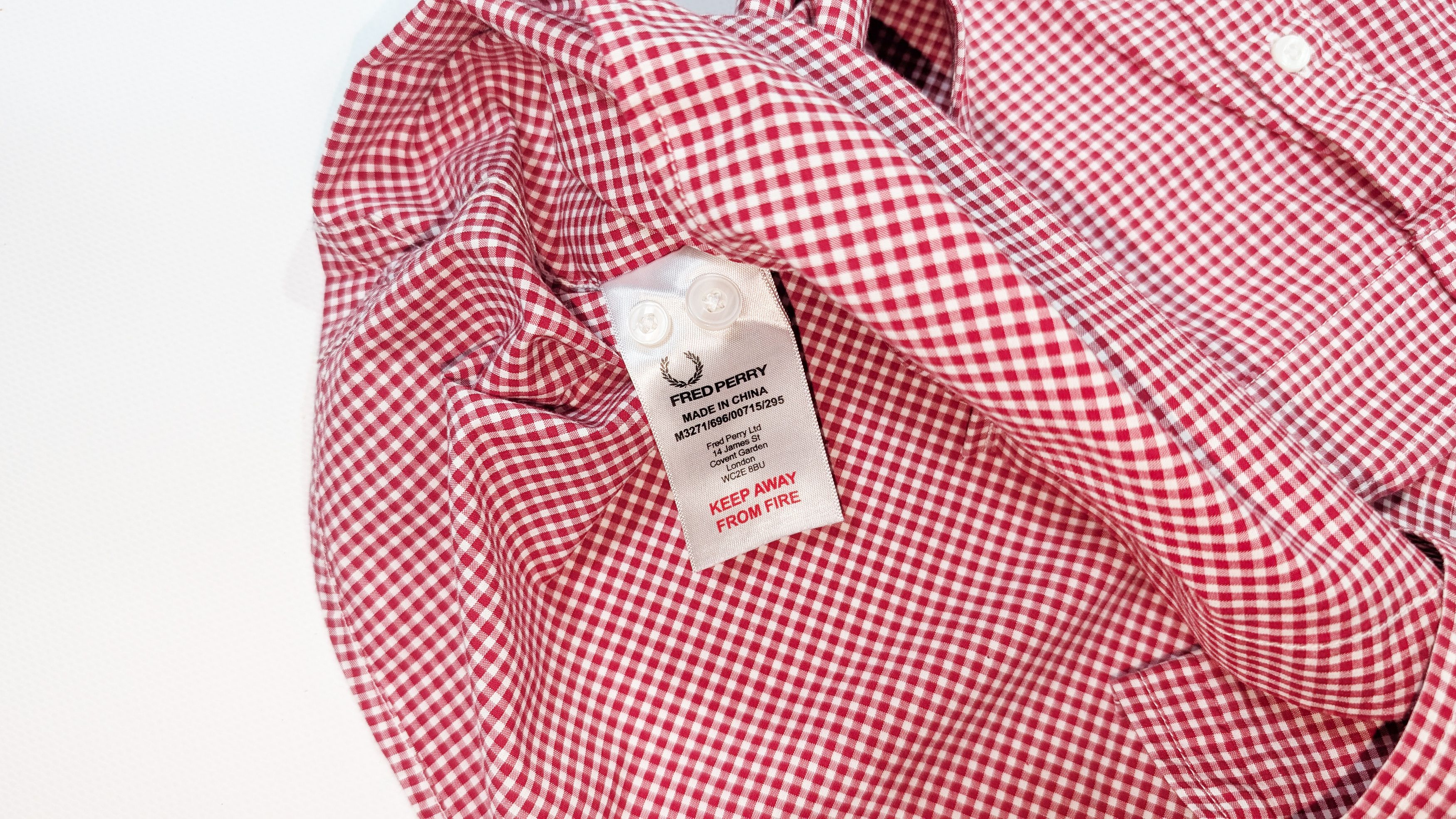 Fred Perry Fred Perry Checkered Long Sleeve Cotton Shirt Size XL Size US XL / EU 56 / 4 - 5 Thumbnail