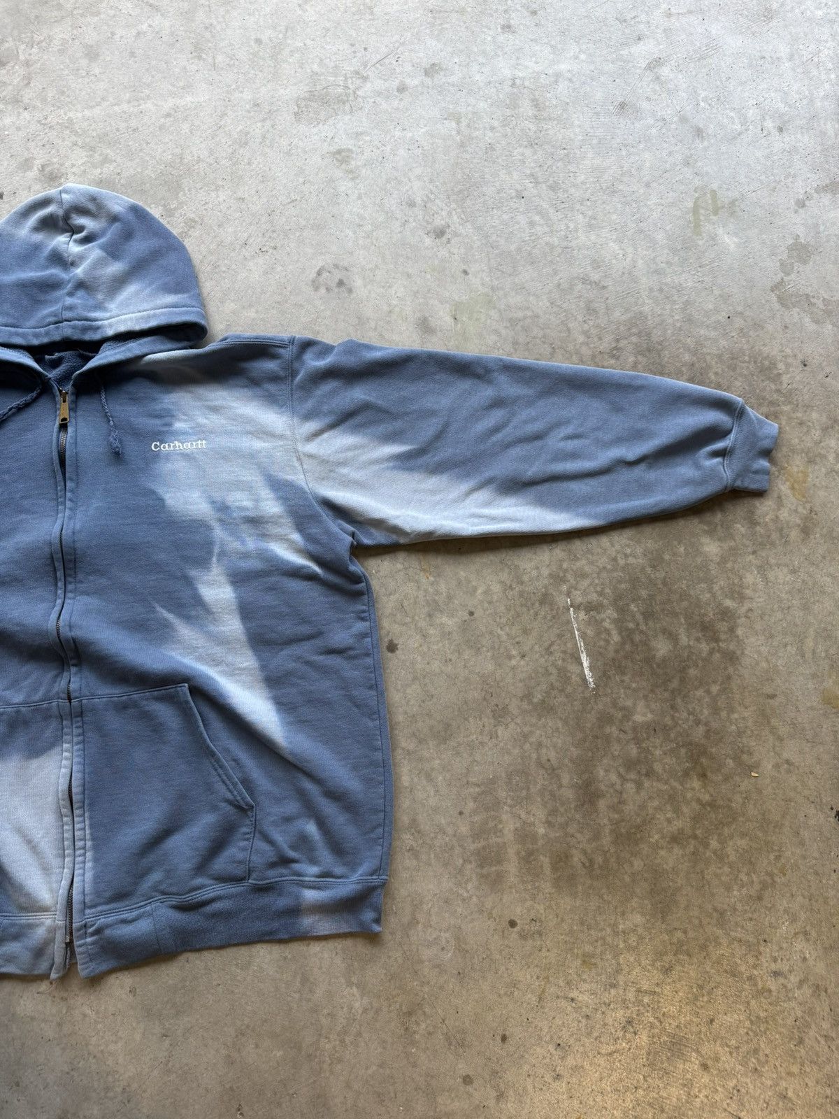 Akimbo Club × Carhartt Vintage 90s Carhartt Faded Blue Zip Up Hoodie Size US XL / EU 56 / 4 - 6 Thumbnail