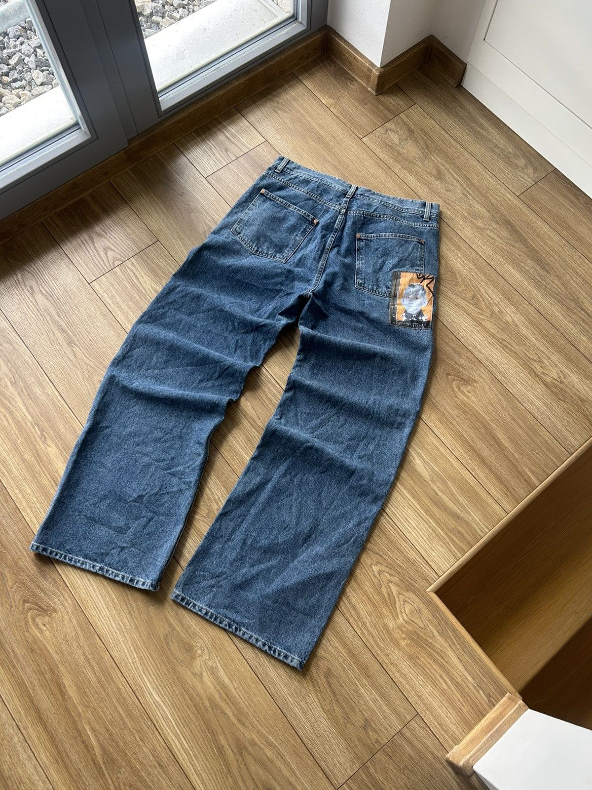 Andersson Bell Andersson bell FILM ARCHIVE WIDE-LEG ARTWORK JEANS Y2K baggy Size US 34 / EU 50 - 3 Thumbnail