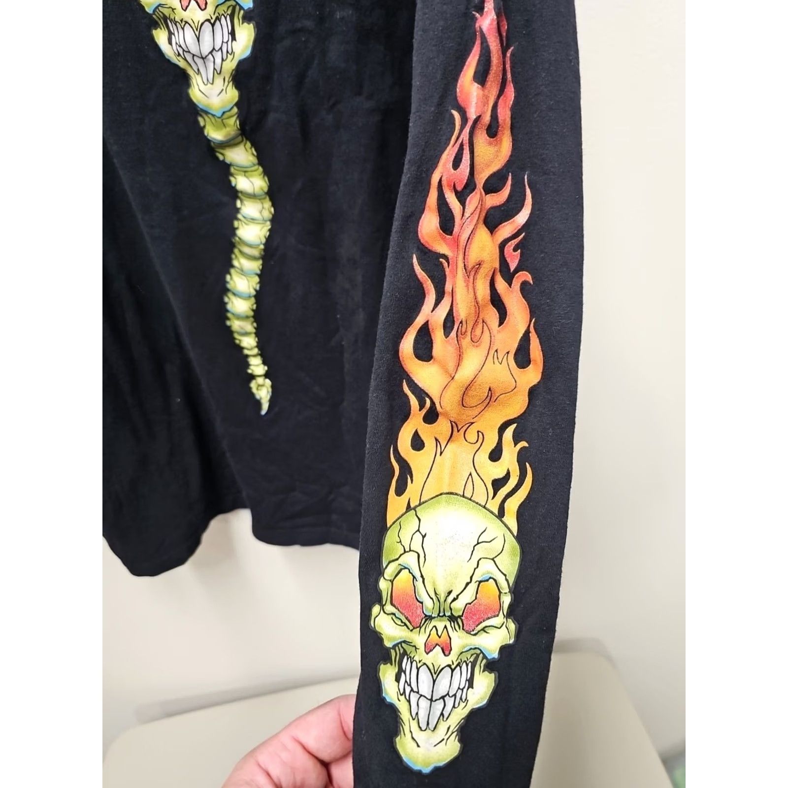 JNCO VINTAGE JNCO Shirt Black Skull Tee L Adult Men Size US L / EU 52-54 / 3 - 5 Thumbnail