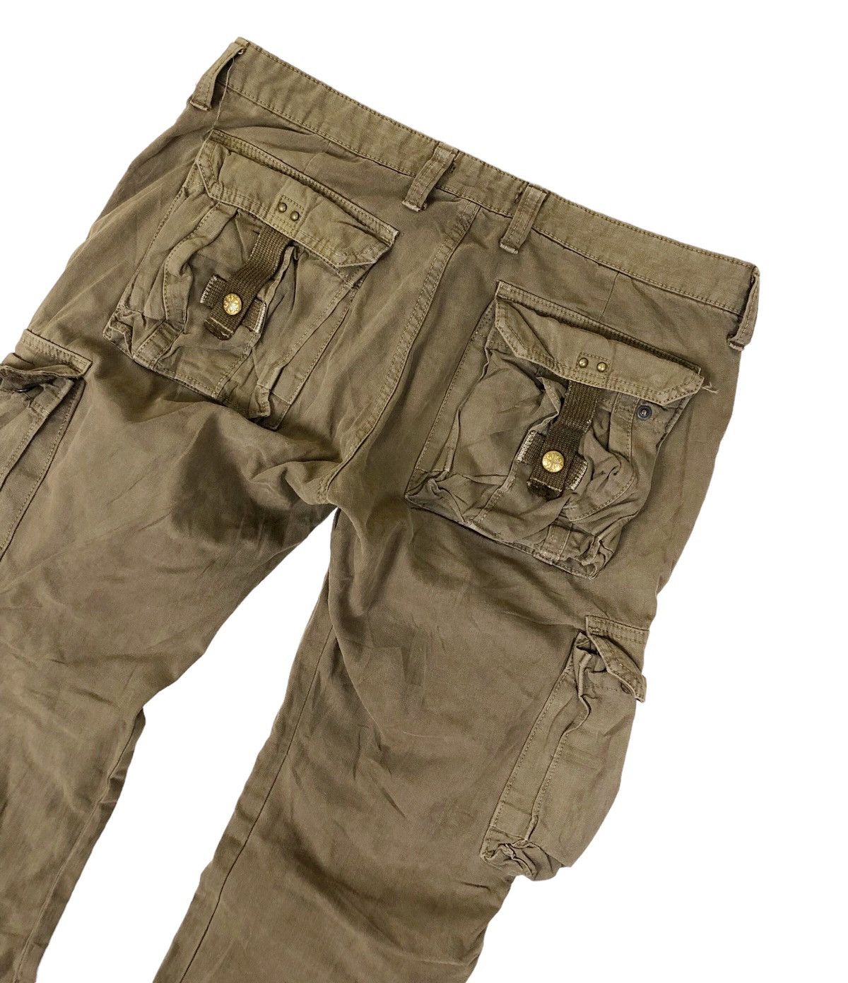 Japanese Brand Flare Surplus Bondage Cargo Pants Size US 34 / EU 50 - 9 Thumbnail