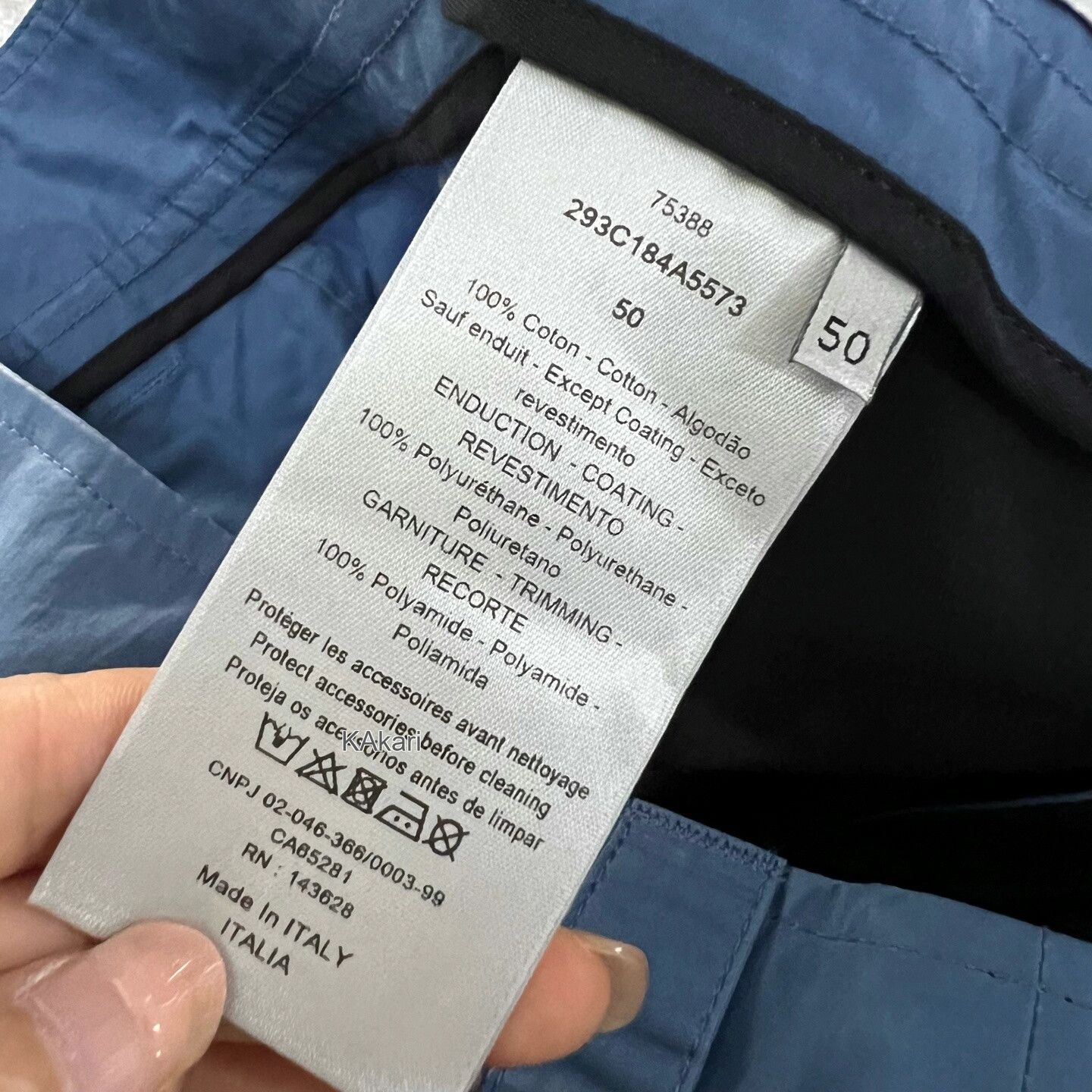 Dior Dior Blue Lock Cargo Pants Size US 28 / EU 44 - 3 Thumbnail