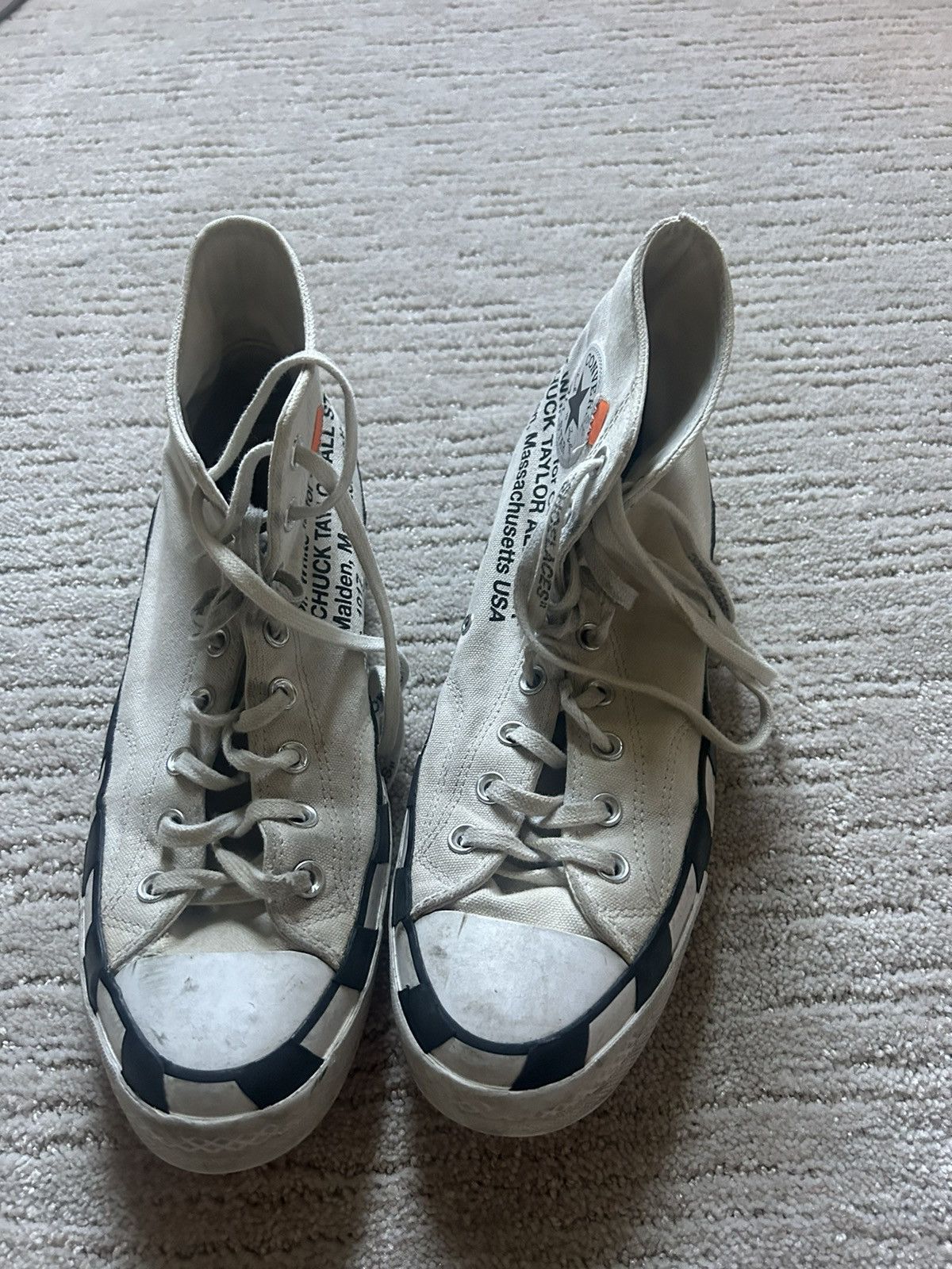 Converse × Off-White Converse Chuck Taylor All Star 70 Hi Off White Size US 10 / EU 43 - 3 Thumbnail