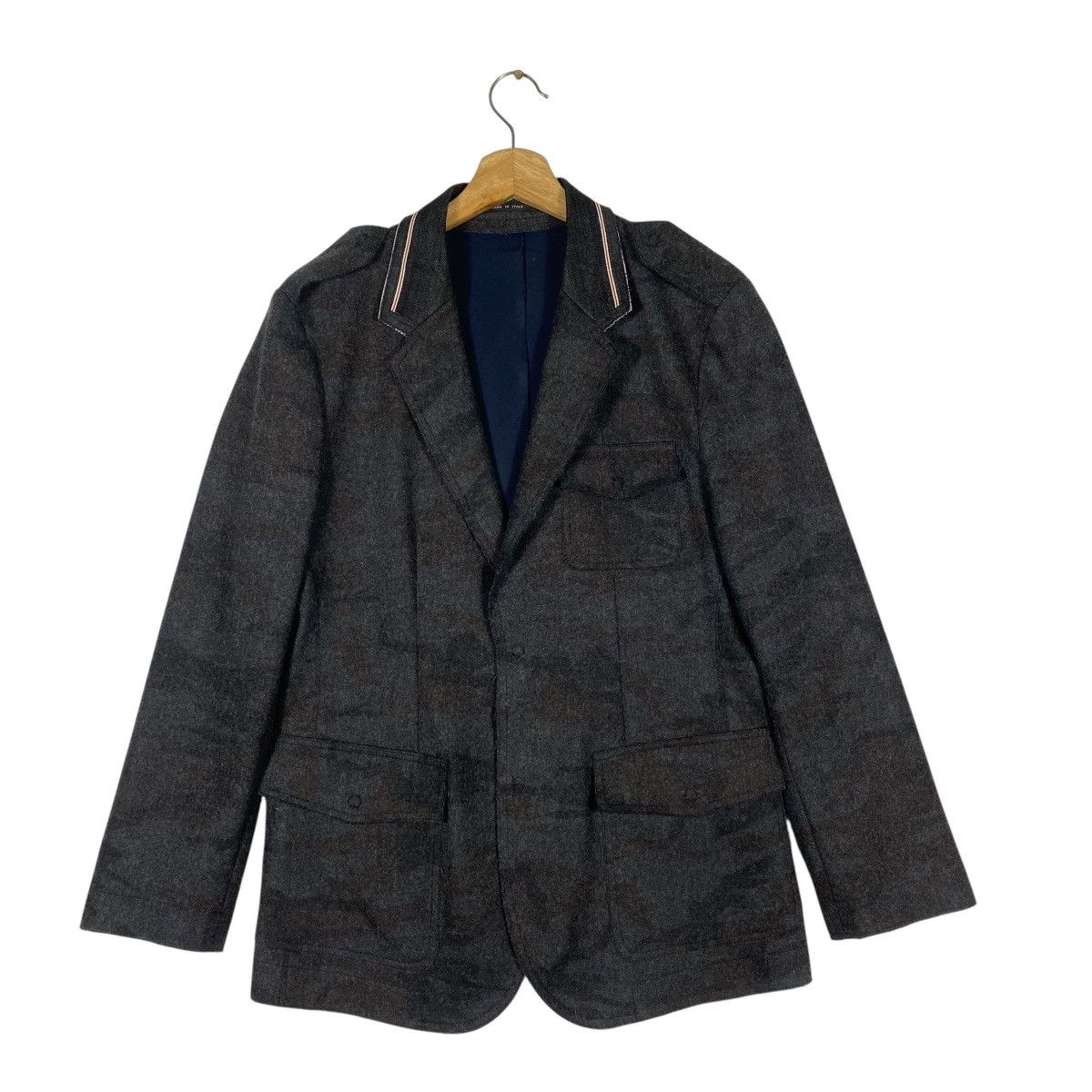 Emporio Armani Emporio Armani Camouflage Wool Blazer Jacket 46 Size EU Size 46R - 1 Thumbnail