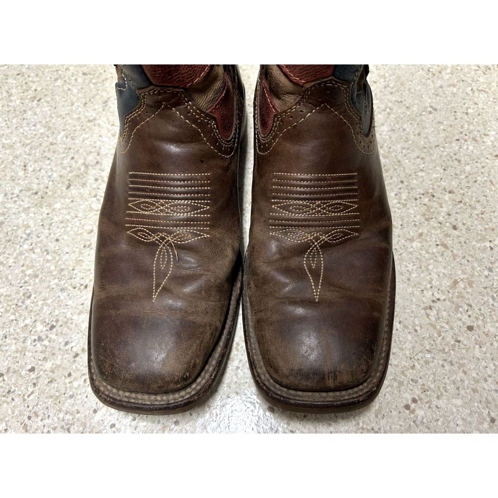 Durango Durango Rebel 12” Western Cowboy Boots American Flag Men’s Size 6.5 Multicolor Leather Durango Rebel Western Cowboy Mens Boots 6.5 D Cushioned Pull On Size US 7 / EU 40 - 3 Thumbnail