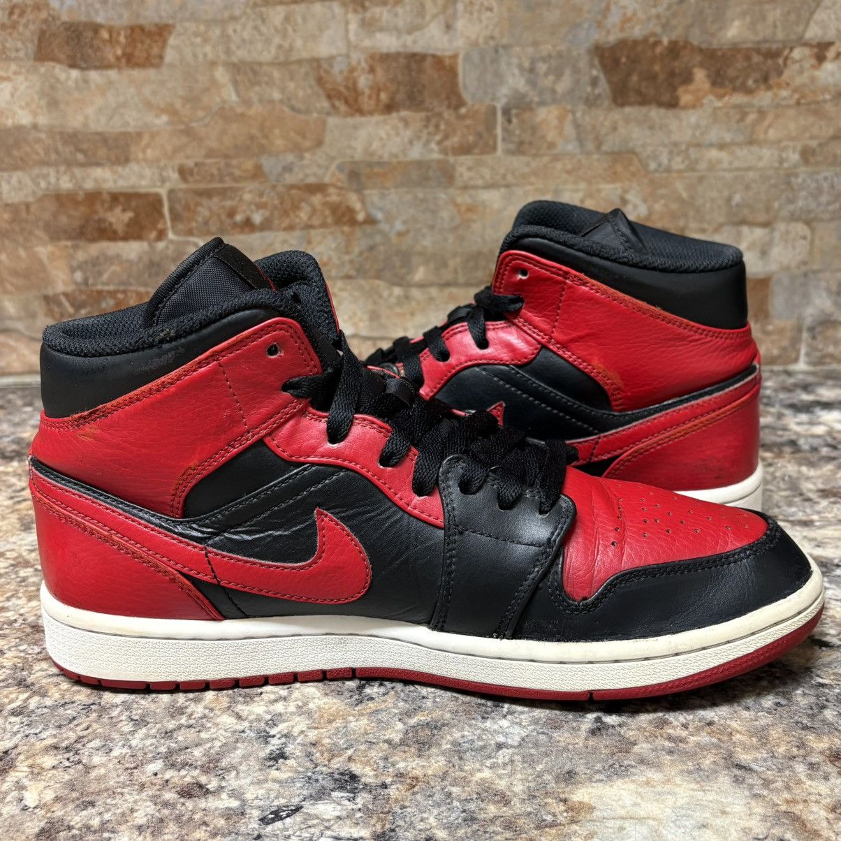 Jordan Brand Nike Air Jordan 1 Mid Banned Bred 2020 Size 8 Size US 8 / EU 41 - 6 Thumbnail